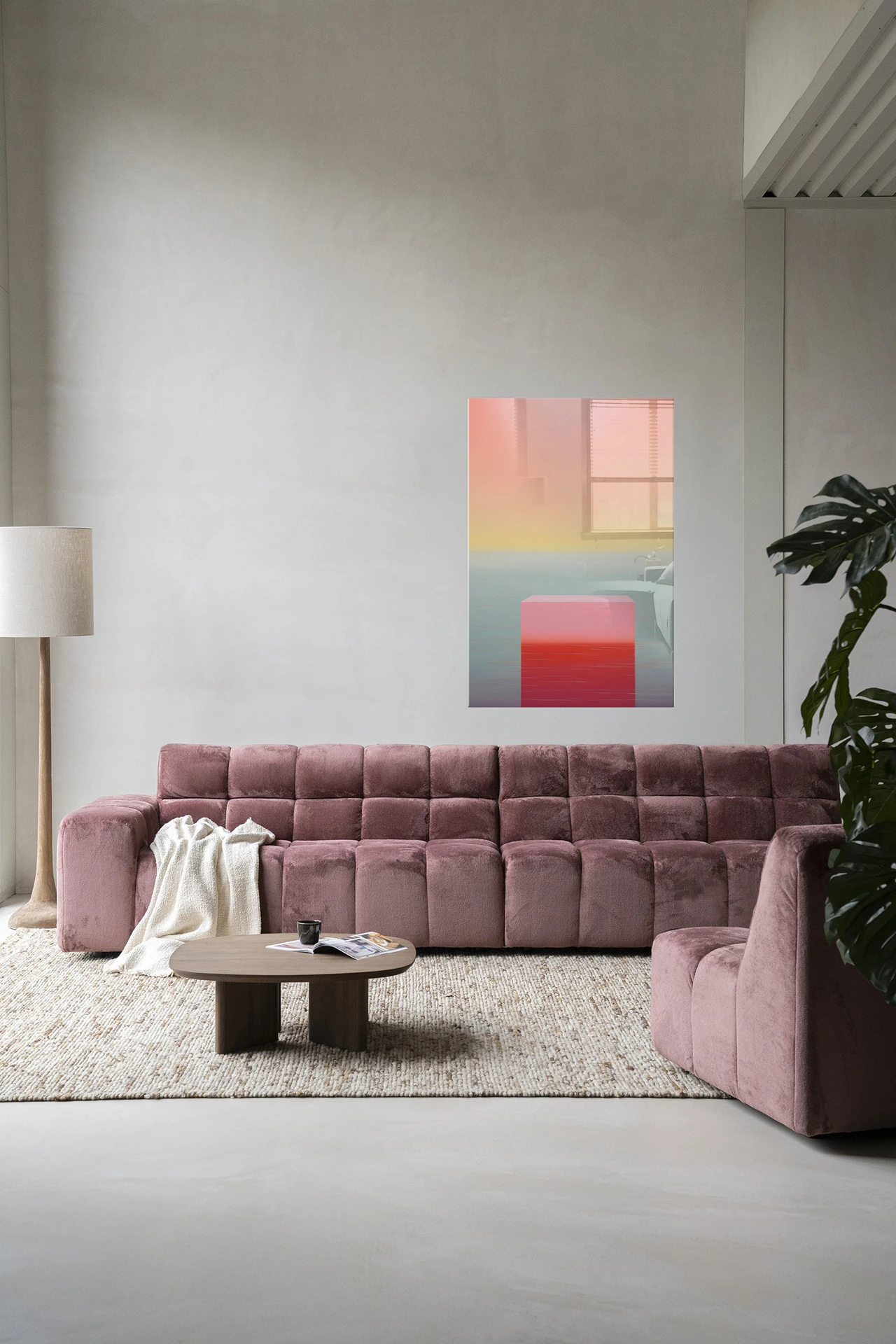 Wandkleed Gradient 3 - Urban Cotton