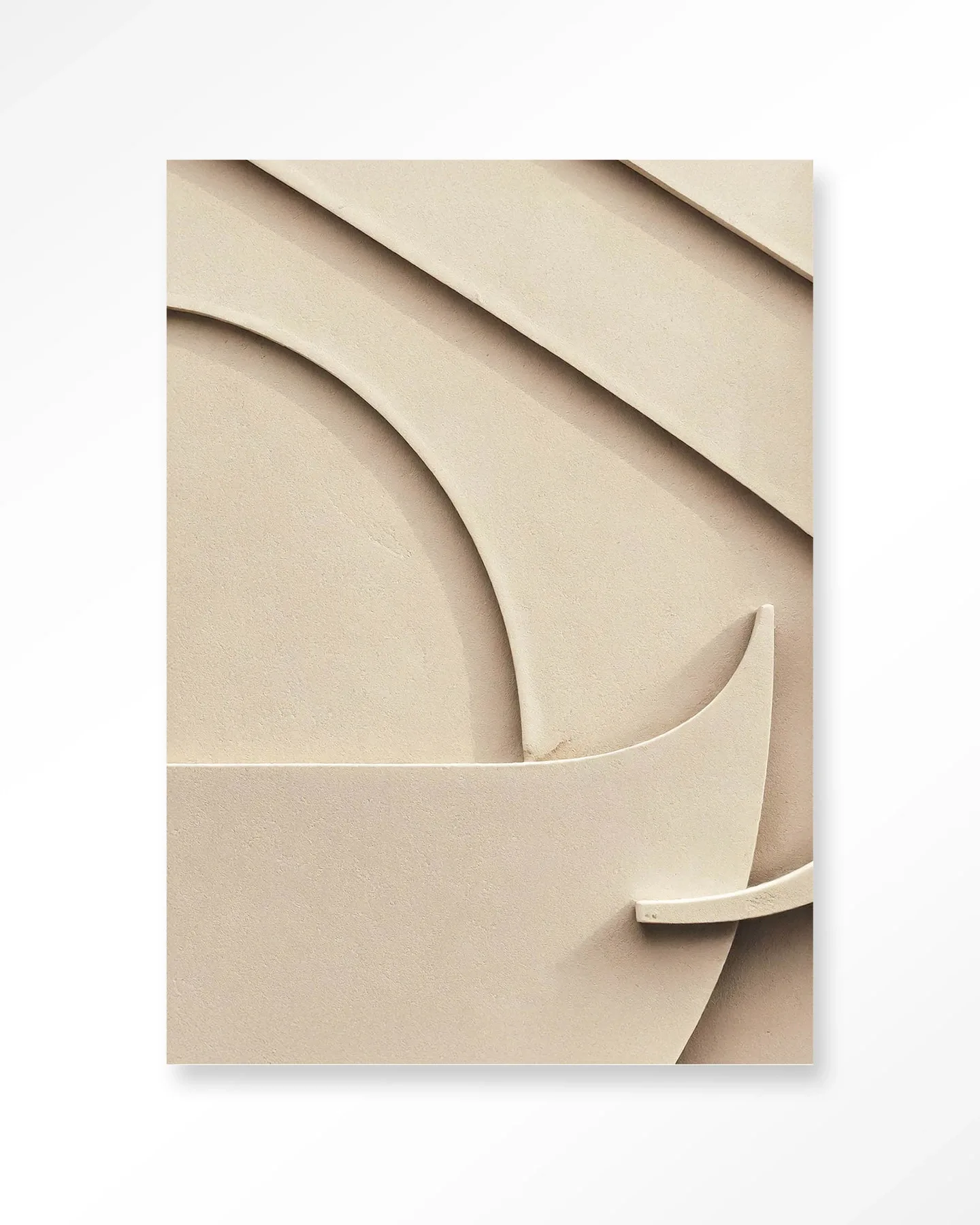 Detail des Wandteppichs Siaa 1 - Urban Cotton, mit abstrakten Formen und Schatten