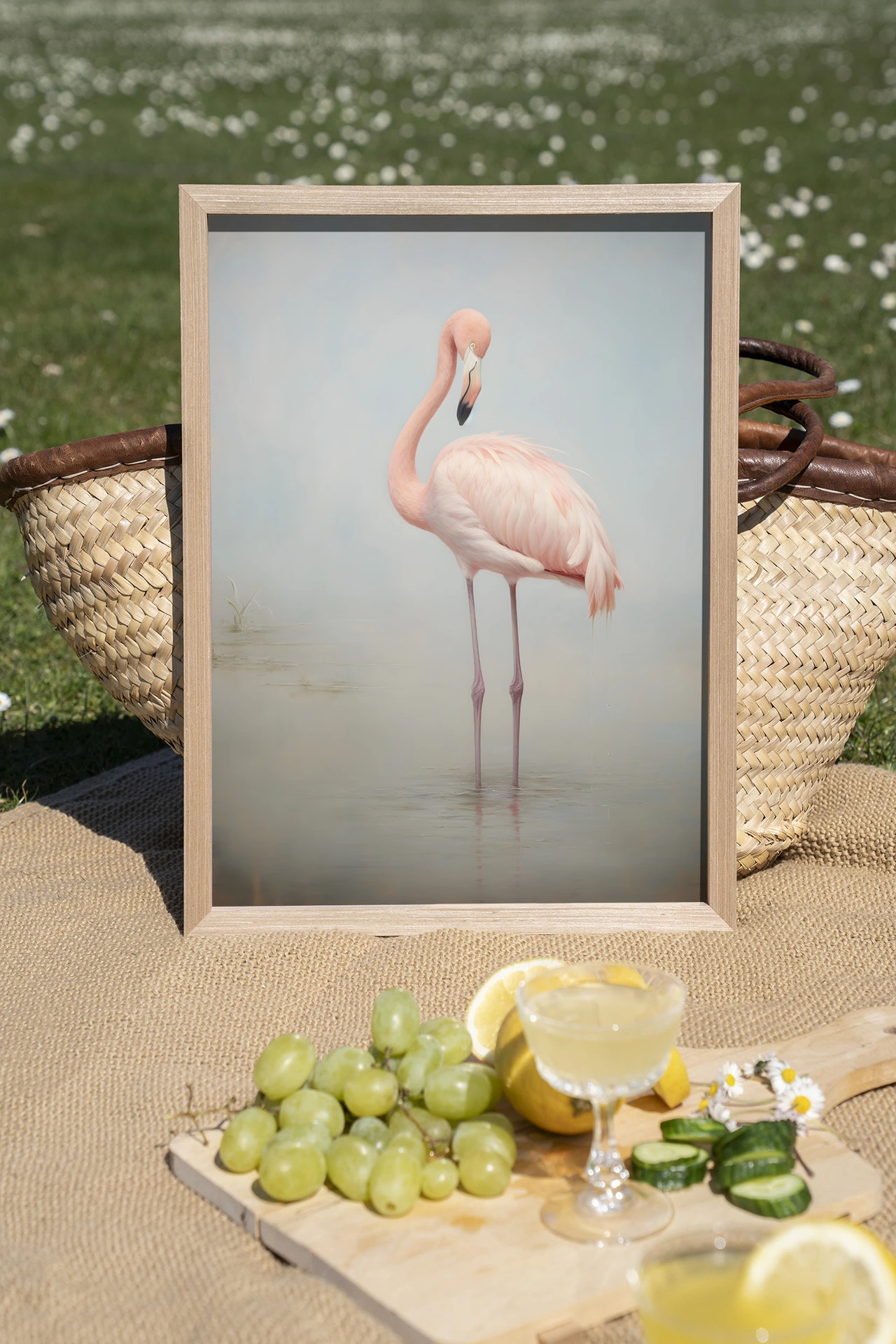 Wandteppich Flamingo Vintage - Urban Cotton