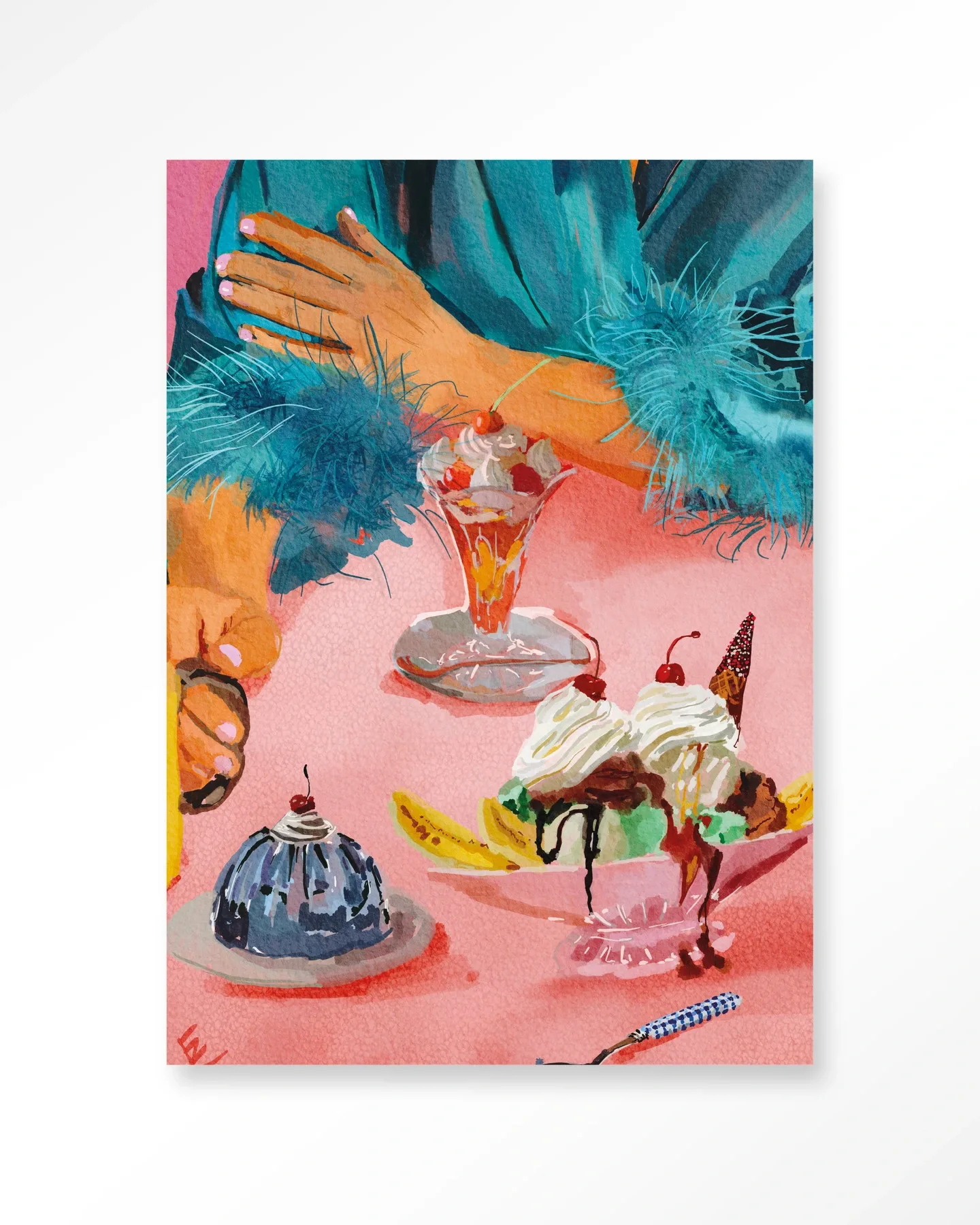 Wall Hanging Ice Creams - Urban Cotton - Urban Cotton