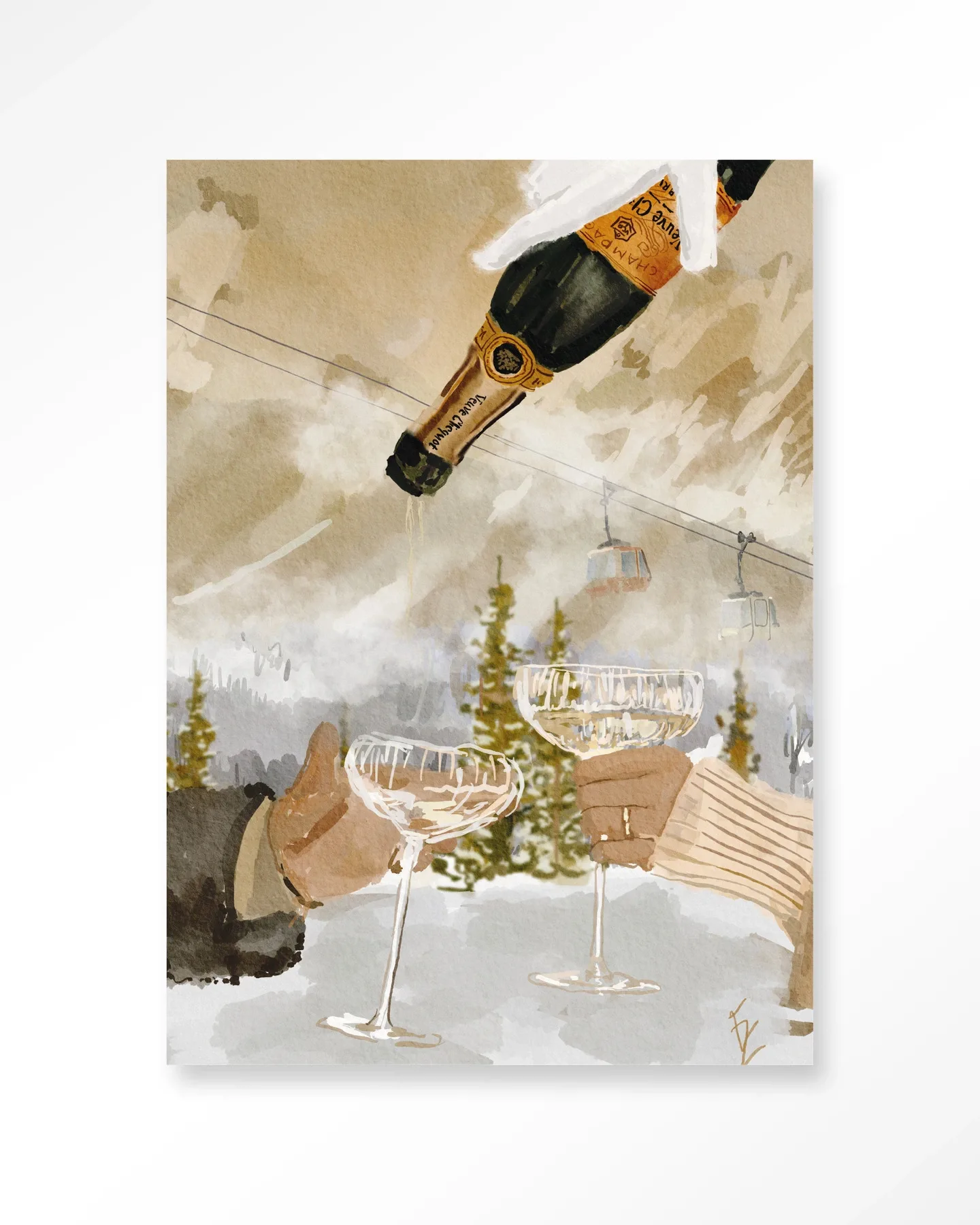 Wall Hanging Winter Champagne - Urban Cotton - Urban Cotton