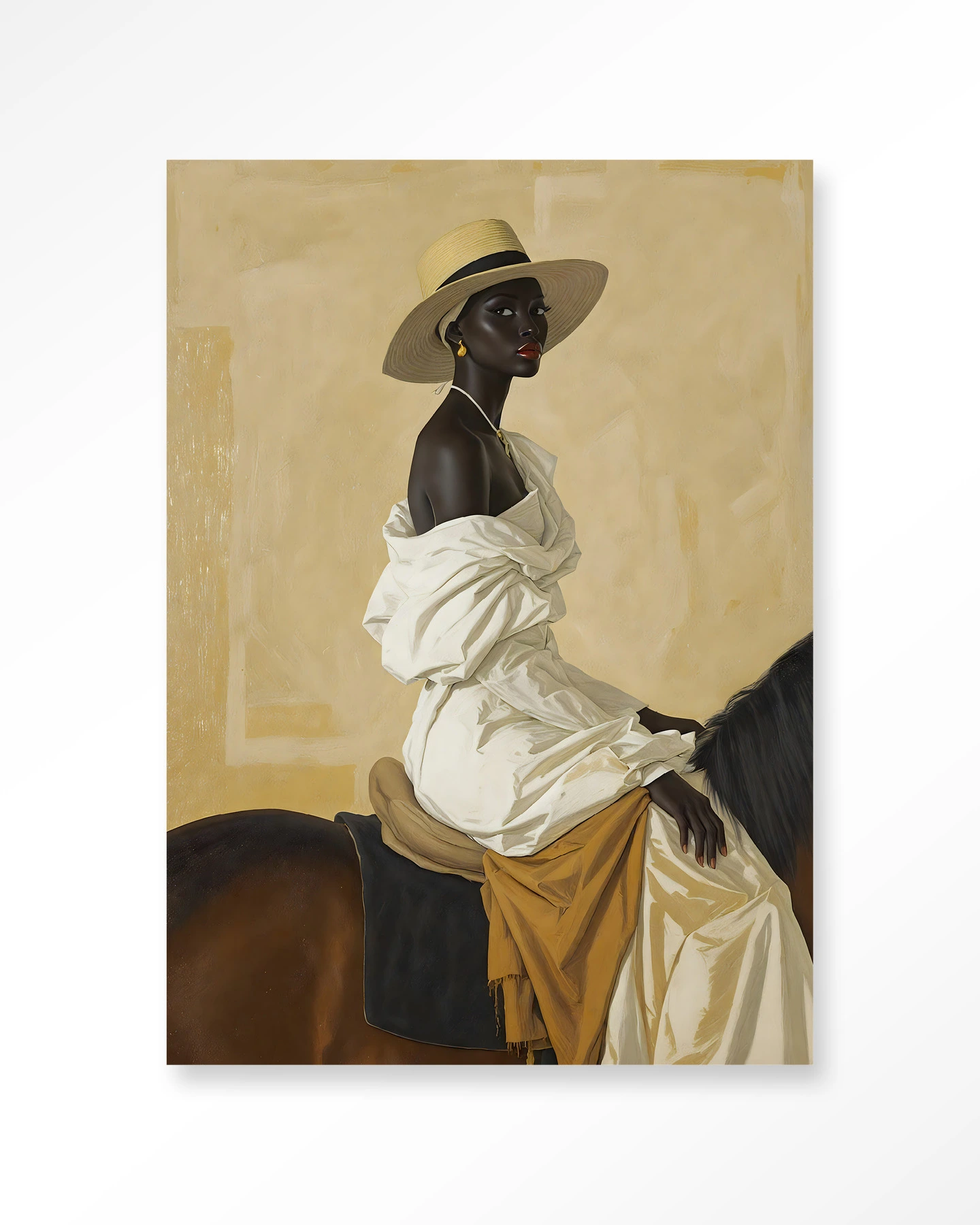 Wall Hanging Horseriding Lady - Urban Cotton - Urban Cotton