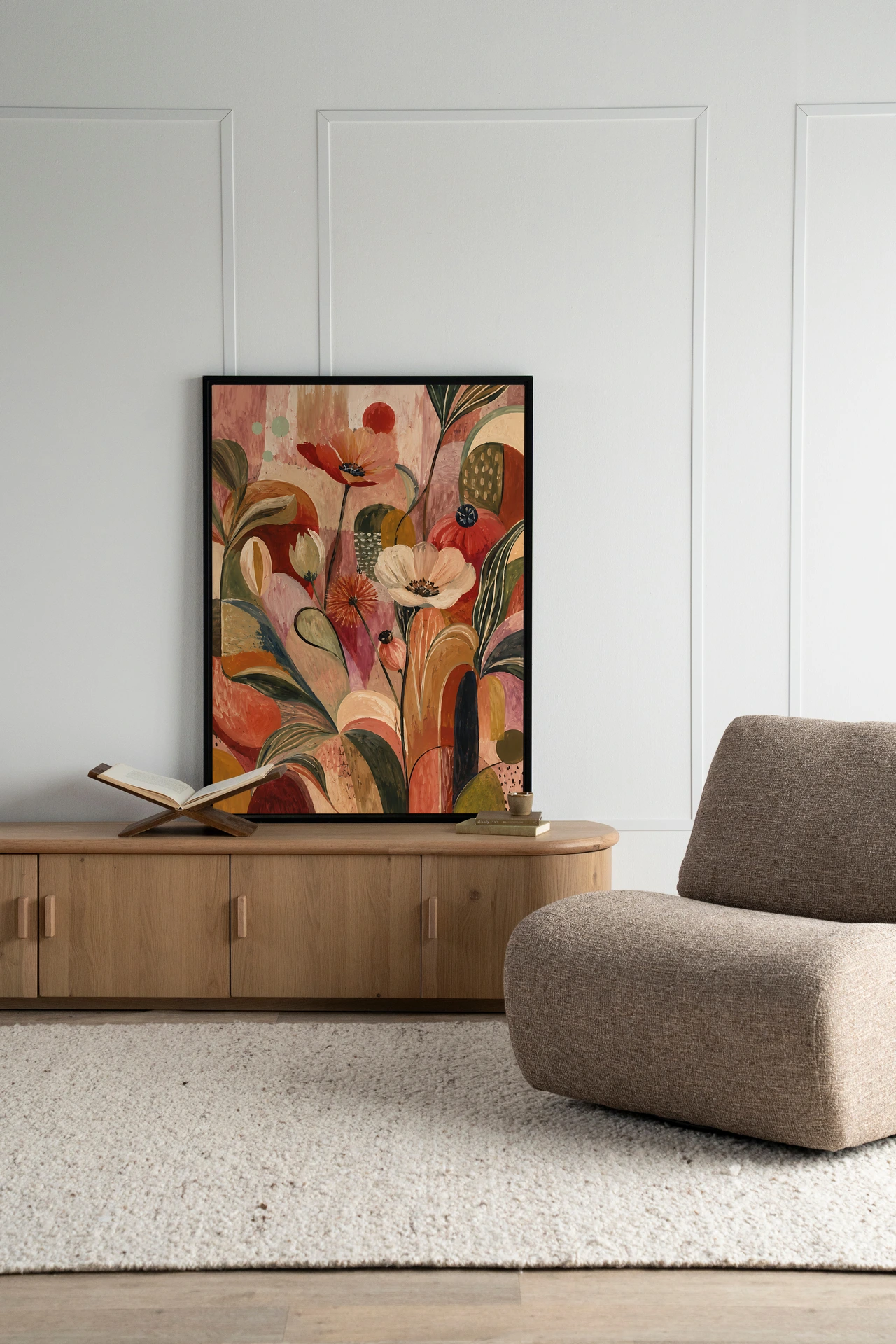 Wall Hanging Wild Bloom Red - Urban Cotton