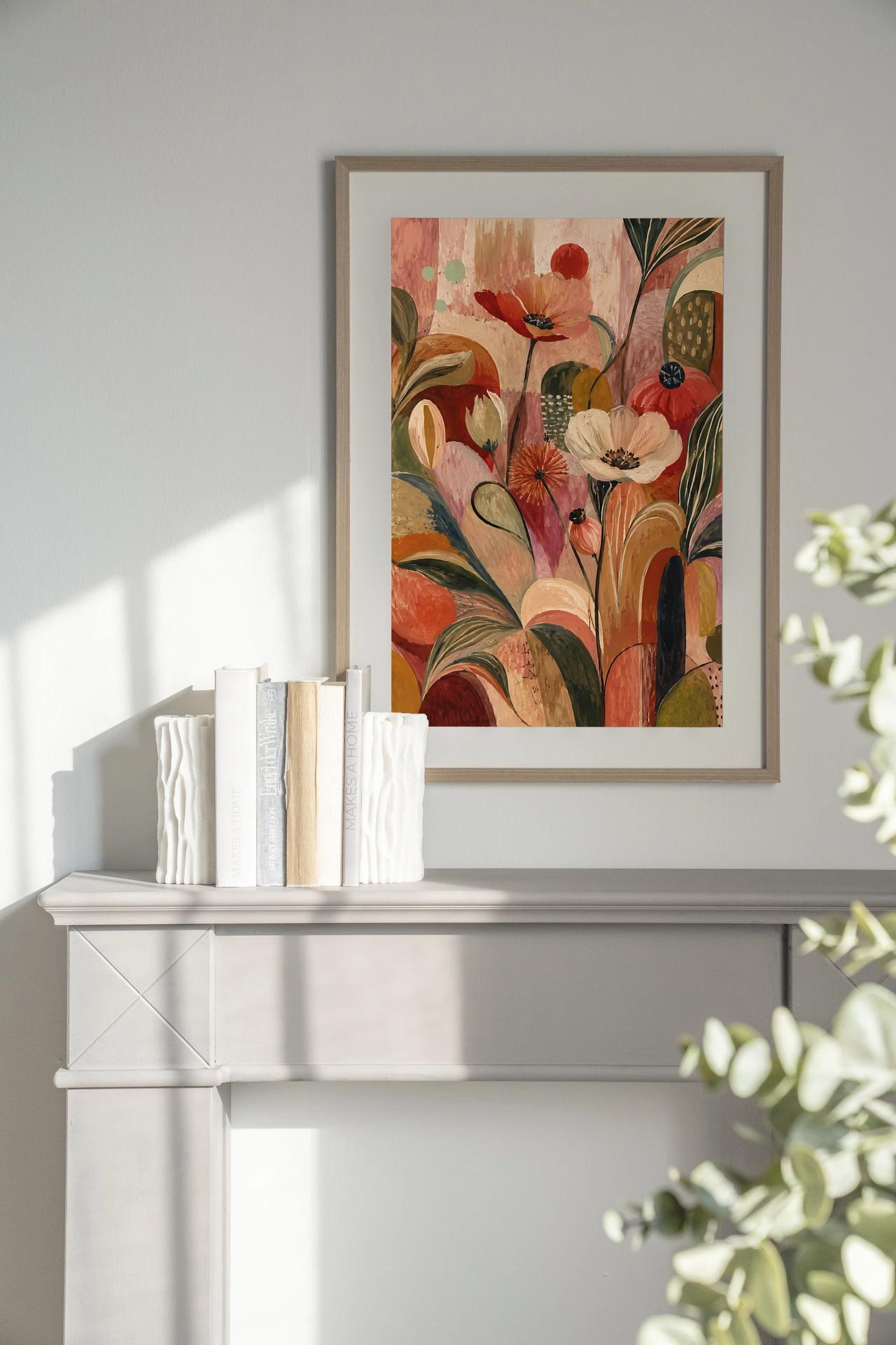 Wall Hanging Wild Bloom Red - Urban Cotton