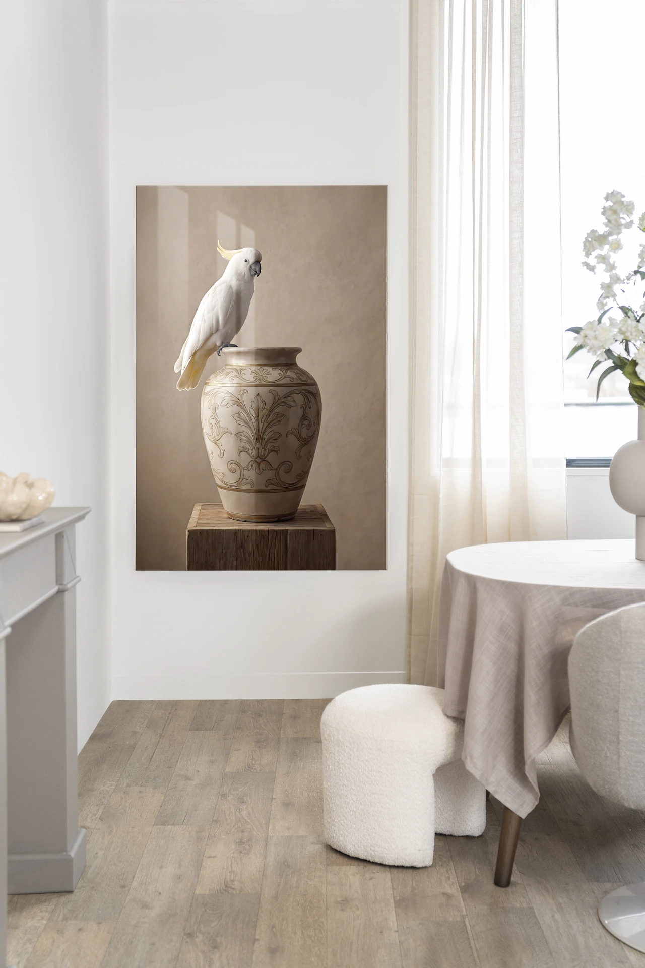 Wall Hanging Ivory Bird - Urban Cotton