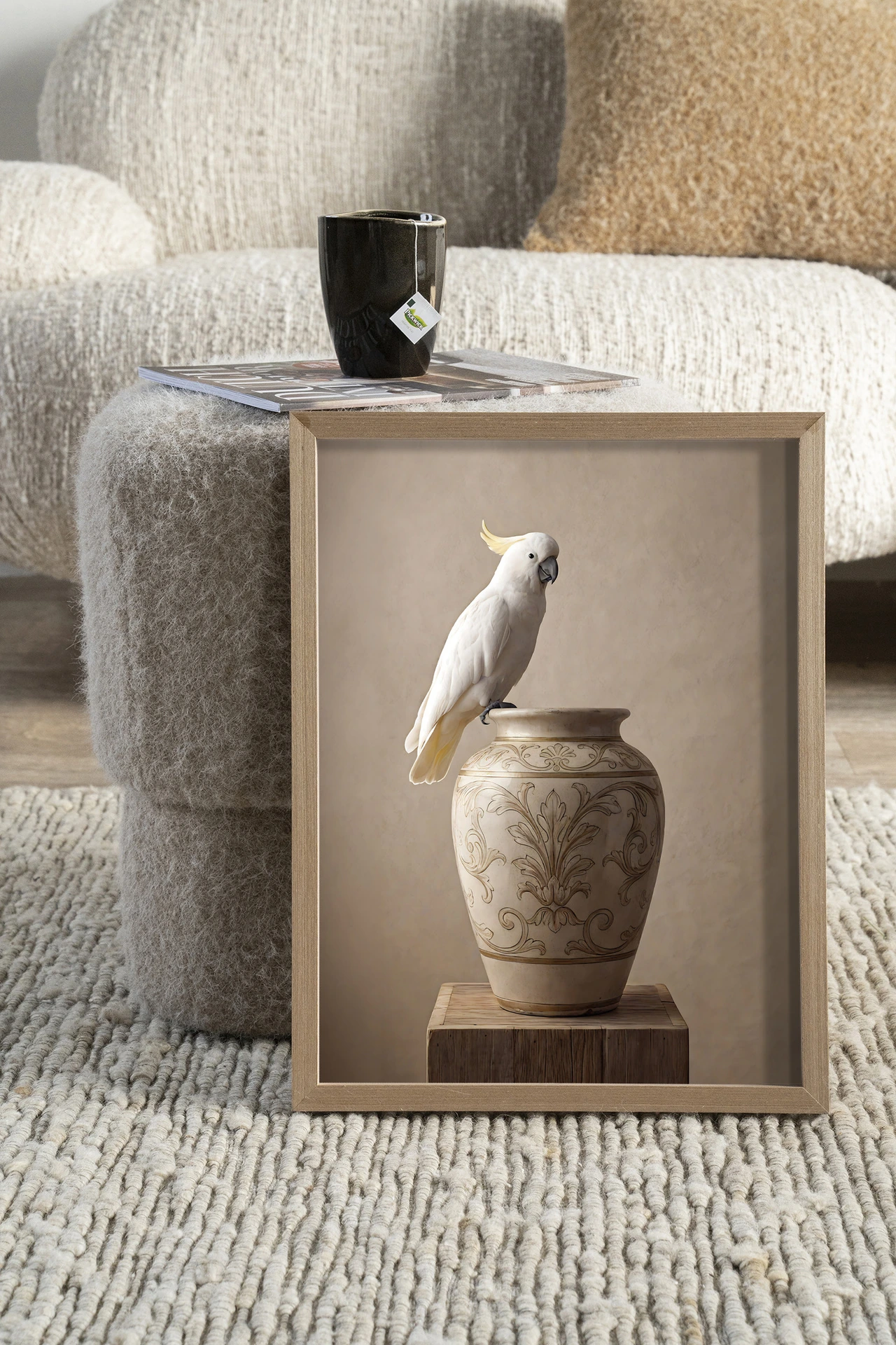Wall Hanging Ivory Bird - Urban Cotton
