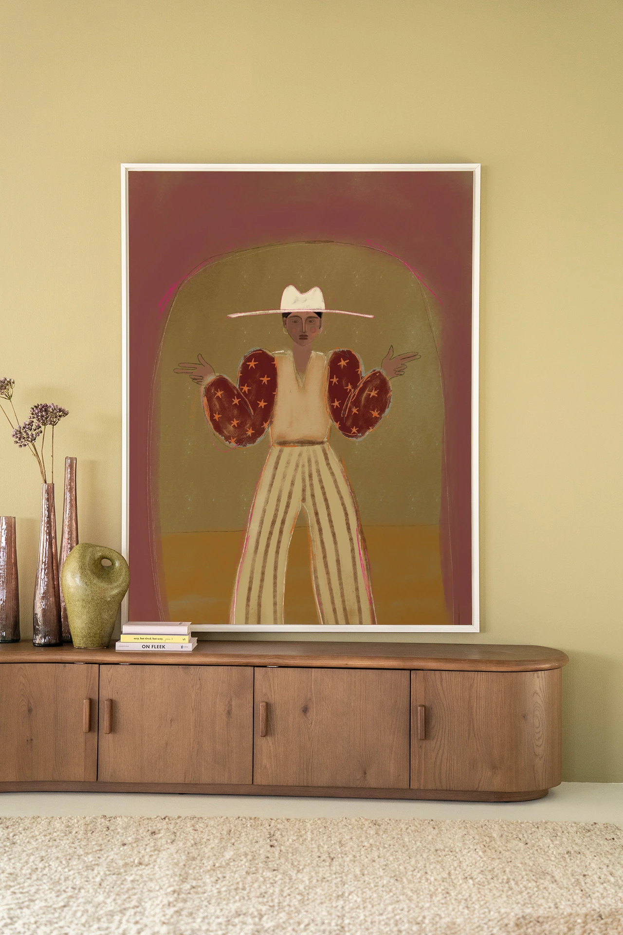 Wall Hanging Pieuw Pieuw Burgundy - Urban Cotton