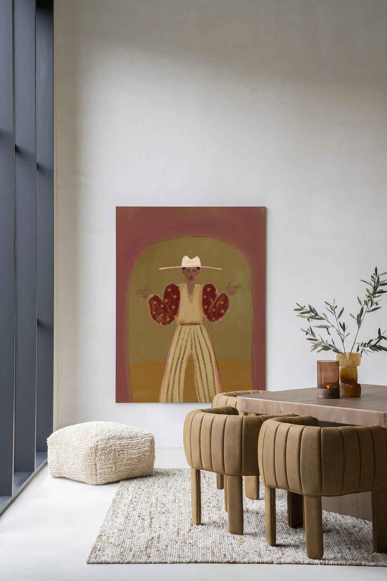 Wall Hanging Pieuw Pieuw Burgundy - Urban Cotton