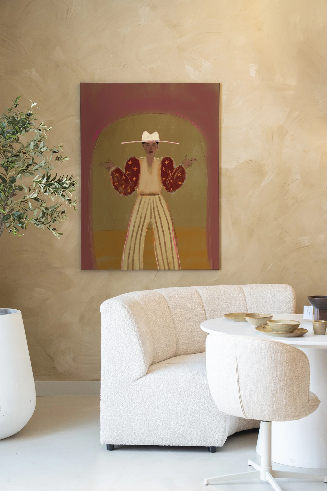 Wall Hanging Pieuw Pieuw Burgundy - Urban Cotton