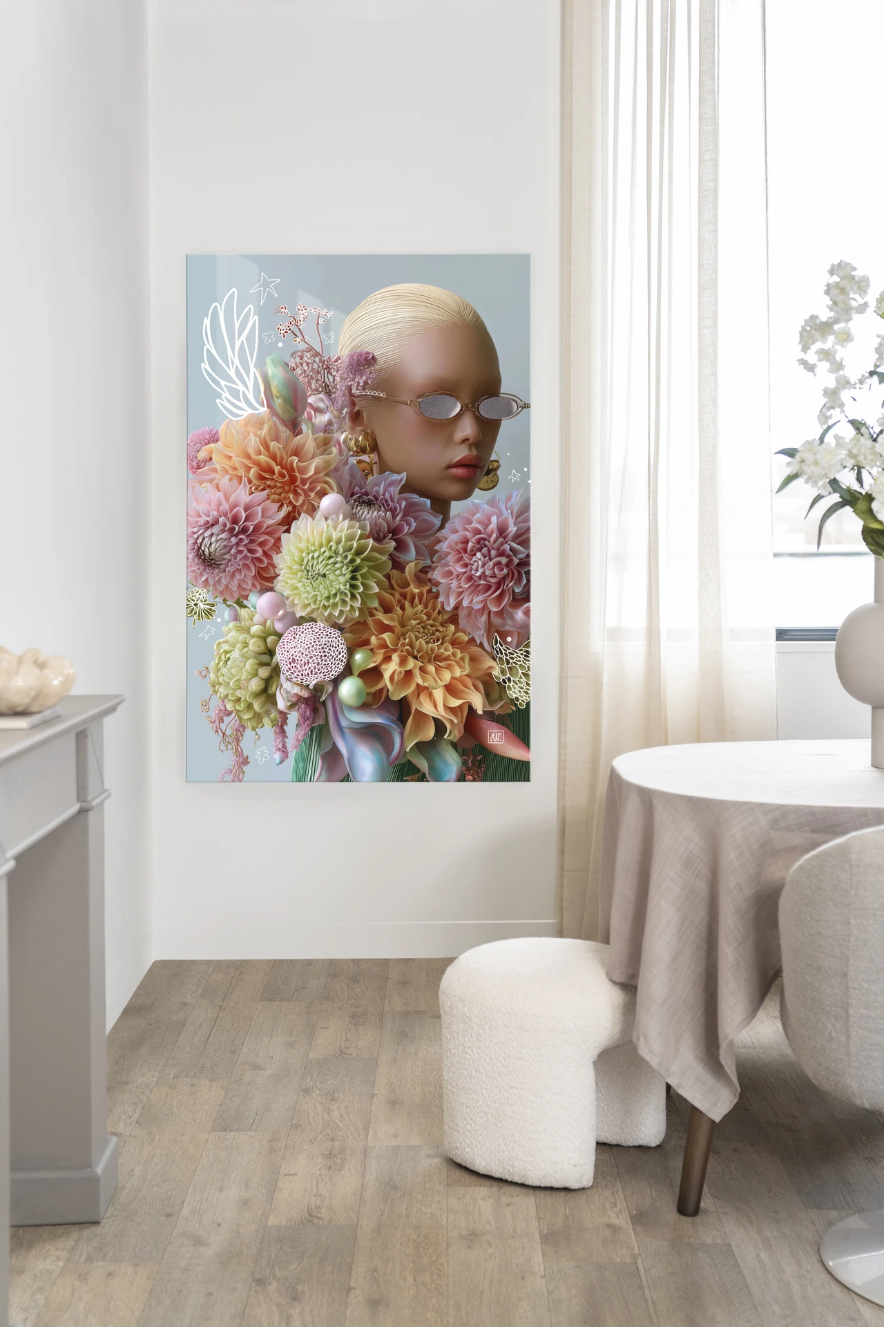 Wall Hanging Floral Eclectic - Urban Cotton