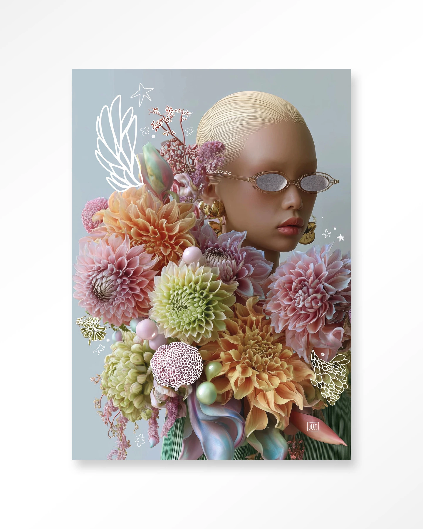 Wall Hanging Floral Eclectic - Urban Cotton - Urban Cotton