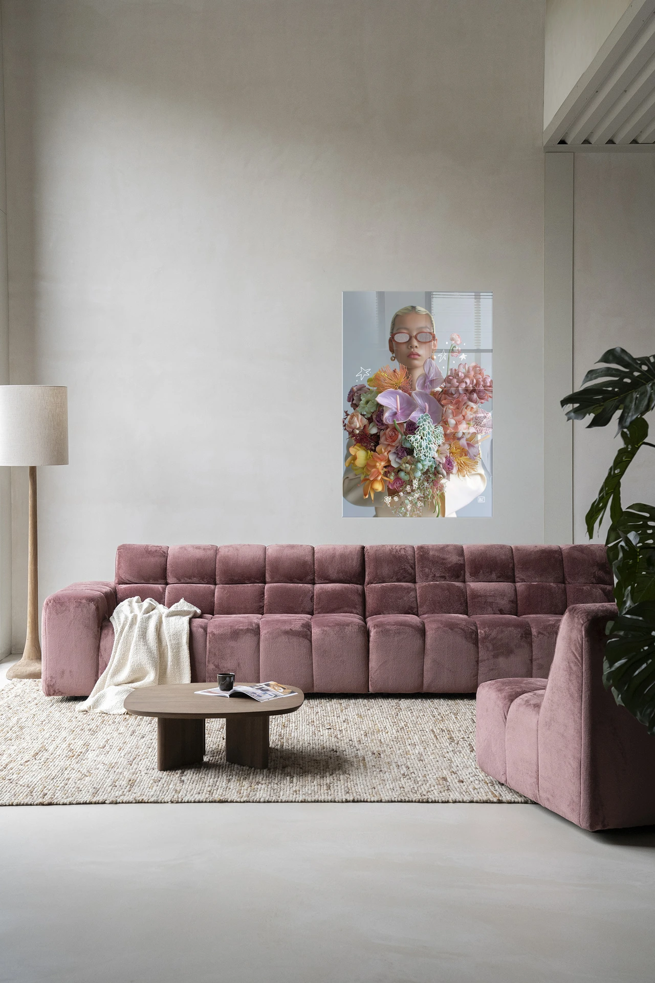 Wall Hanging Shades Of Petals - Urban Cotton
