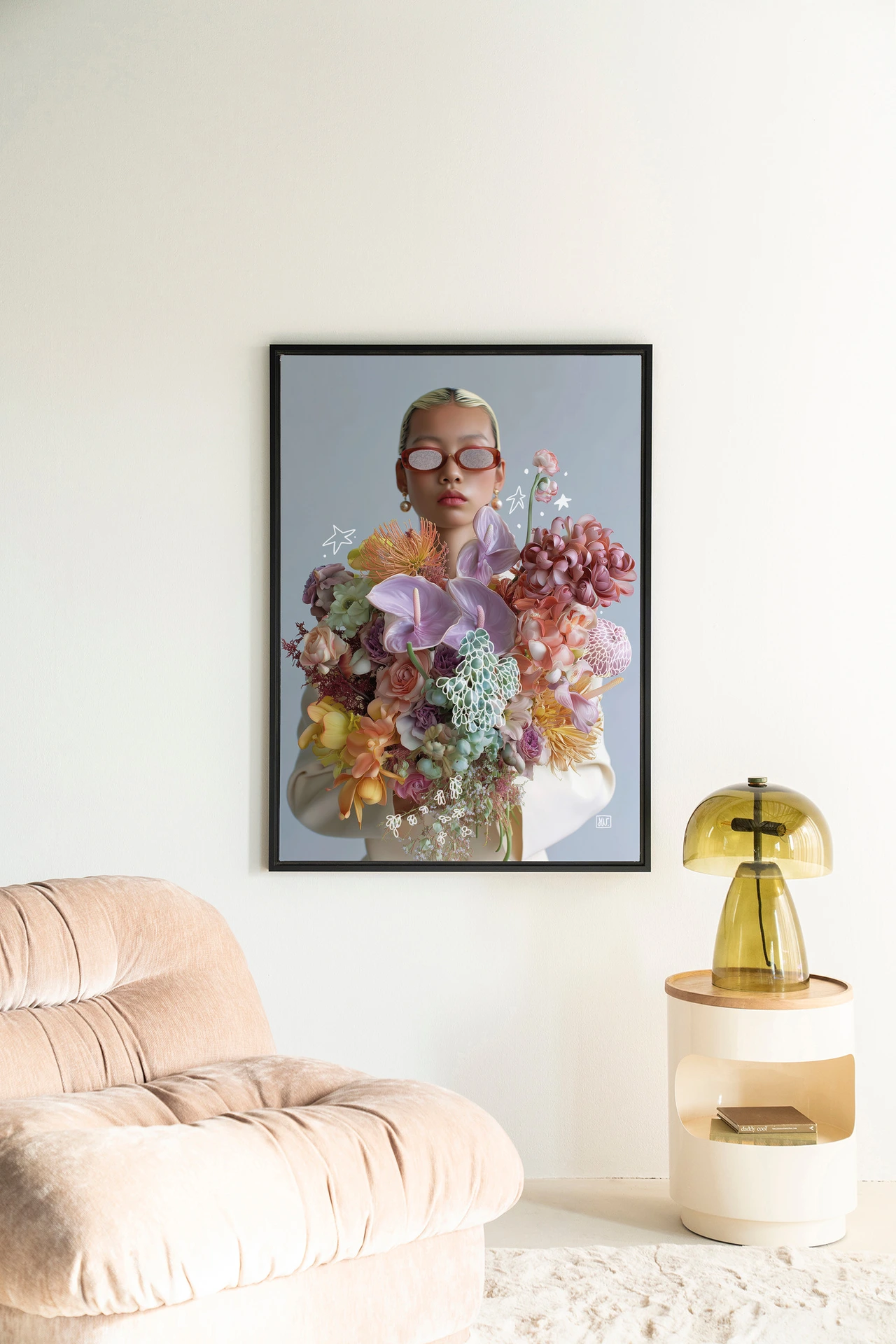 Wall Hanging Shades Of Petals - Urban Cotton