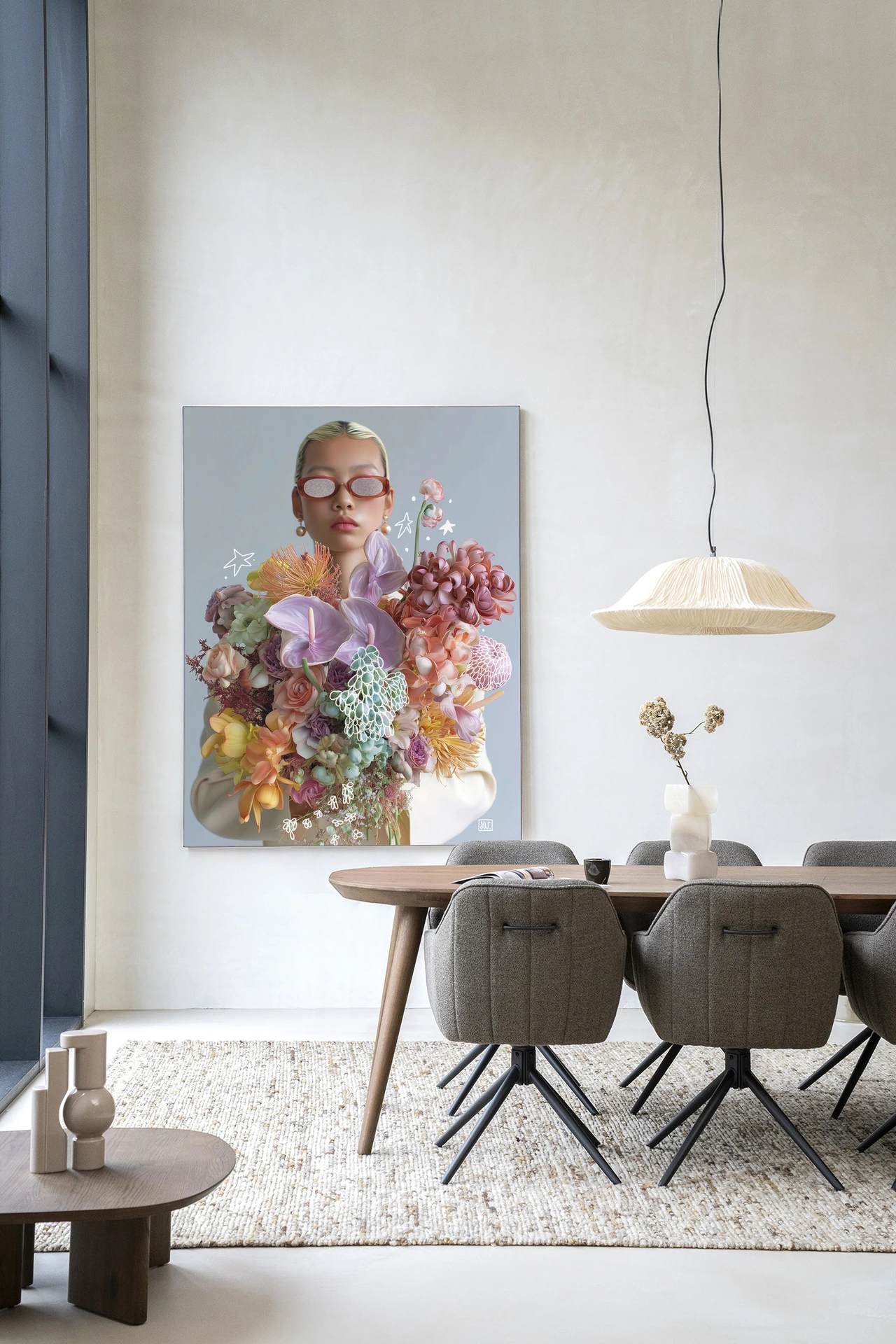 Wall Hanging Shades Of Petals - Urban Cotton