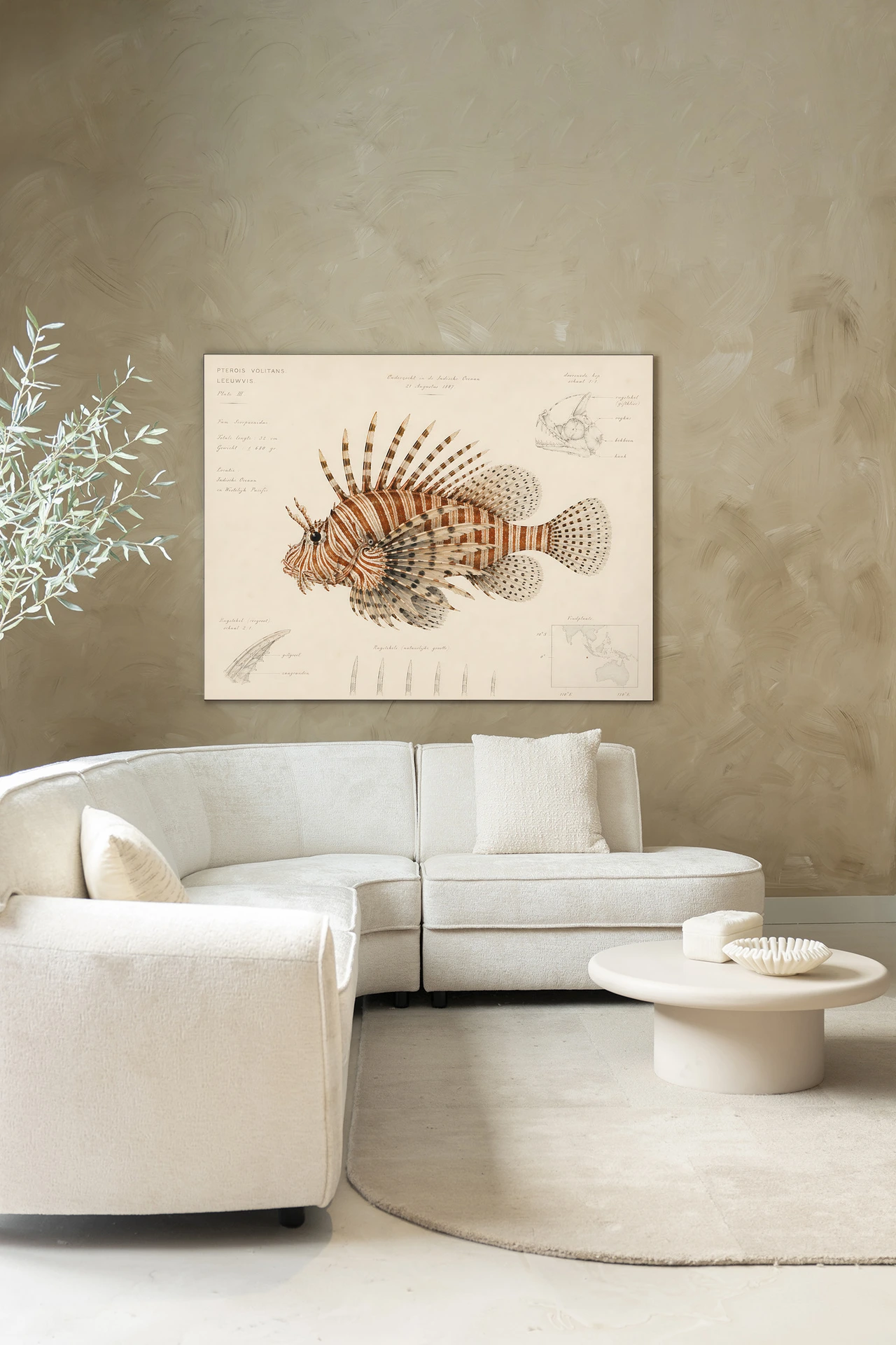 Wall Hanging Lion Fish - Urban Cotton