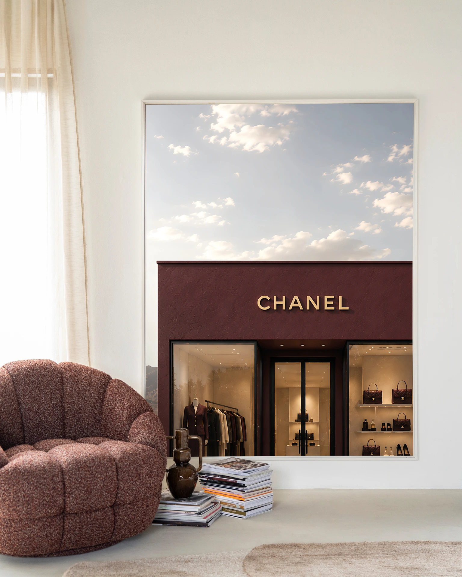 Wall Hanging Luxury Boutique Red - Urban Cotton