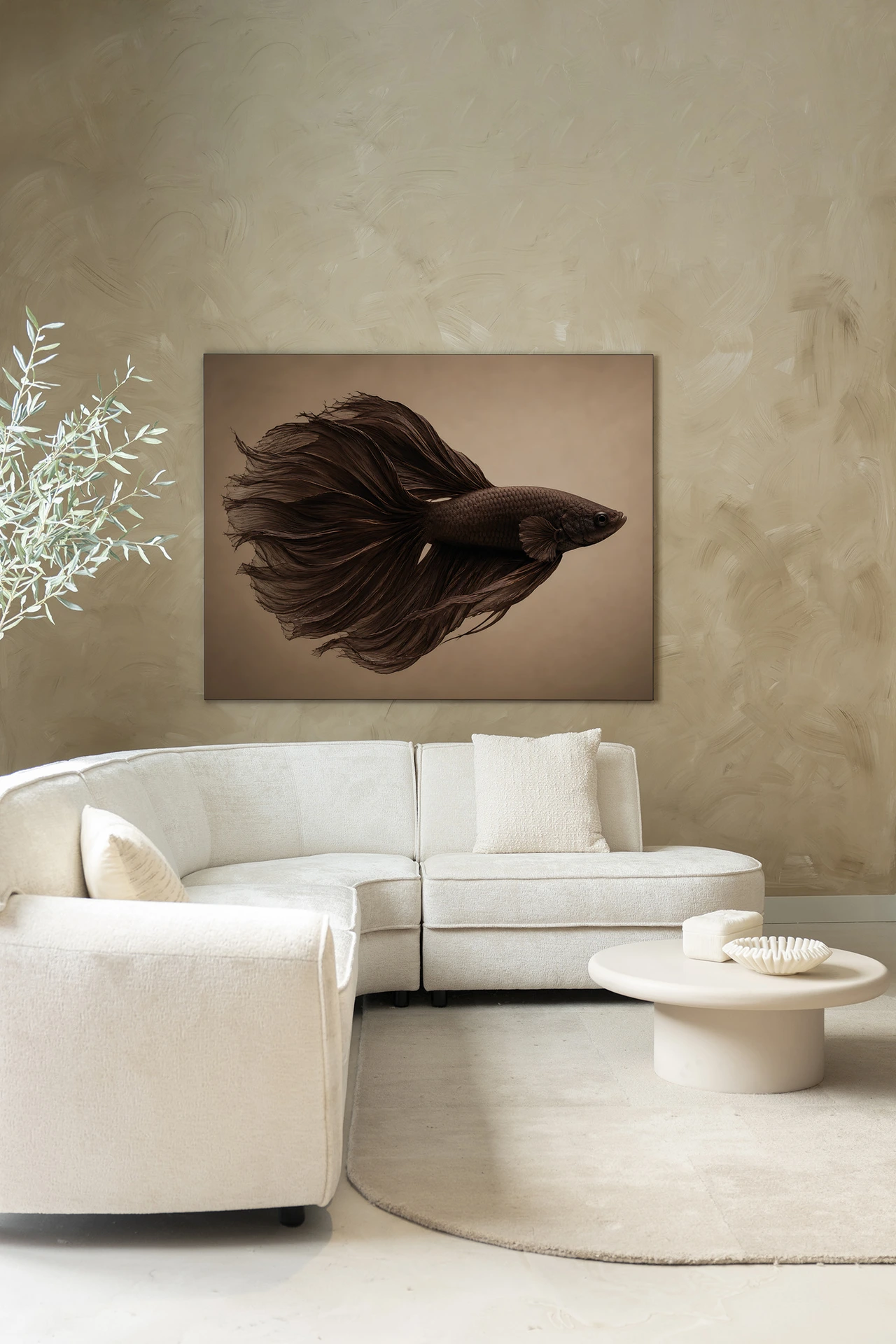Wall Hanging Brown Fish - Urban Cotton