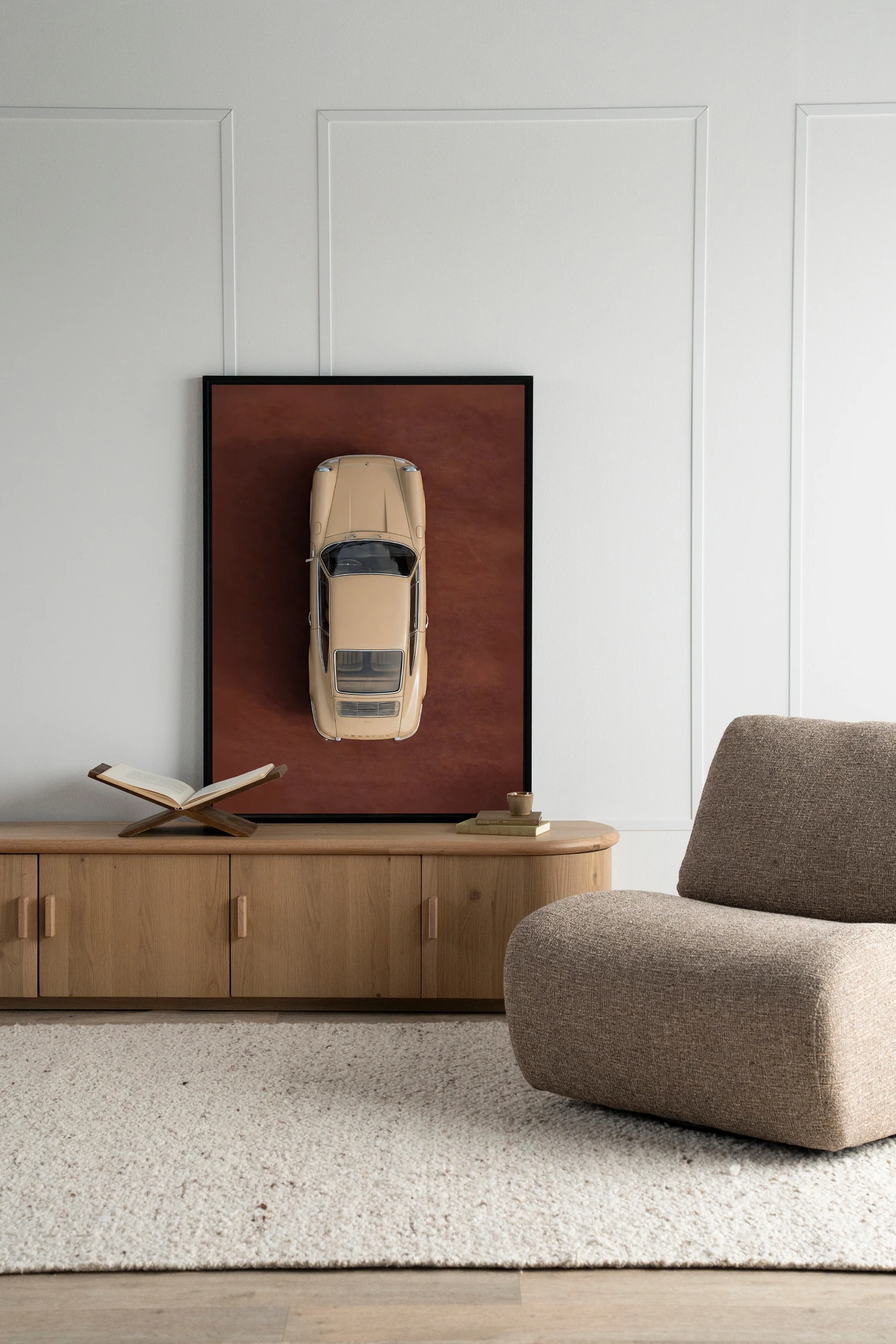 Wall Hanging Topview Porsche Beige - Urban Cotton