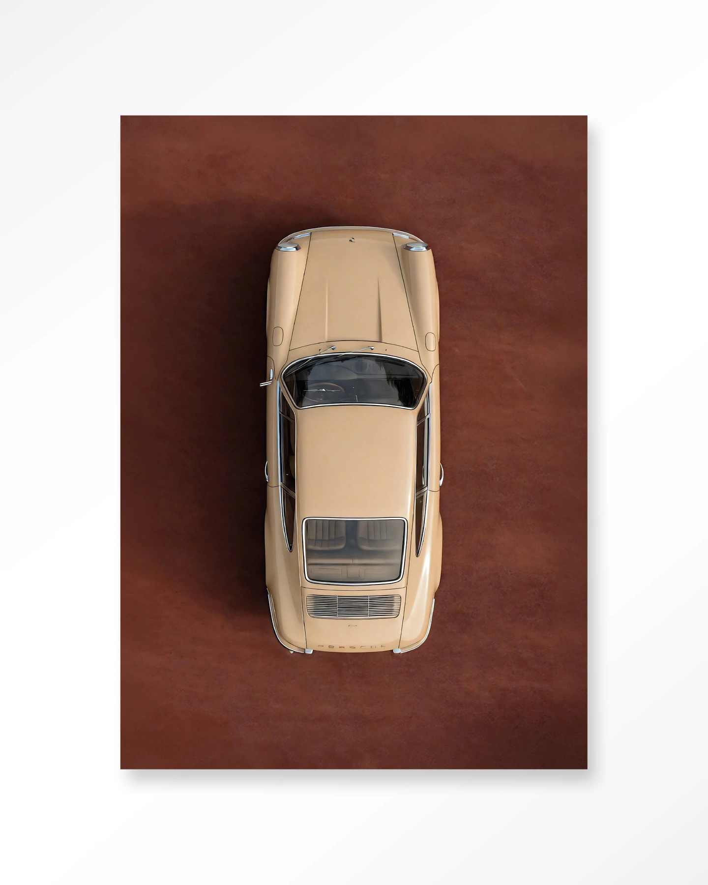 Wall Hanging Topview Porsche Beige - Urban Cotton - Urban Cotton