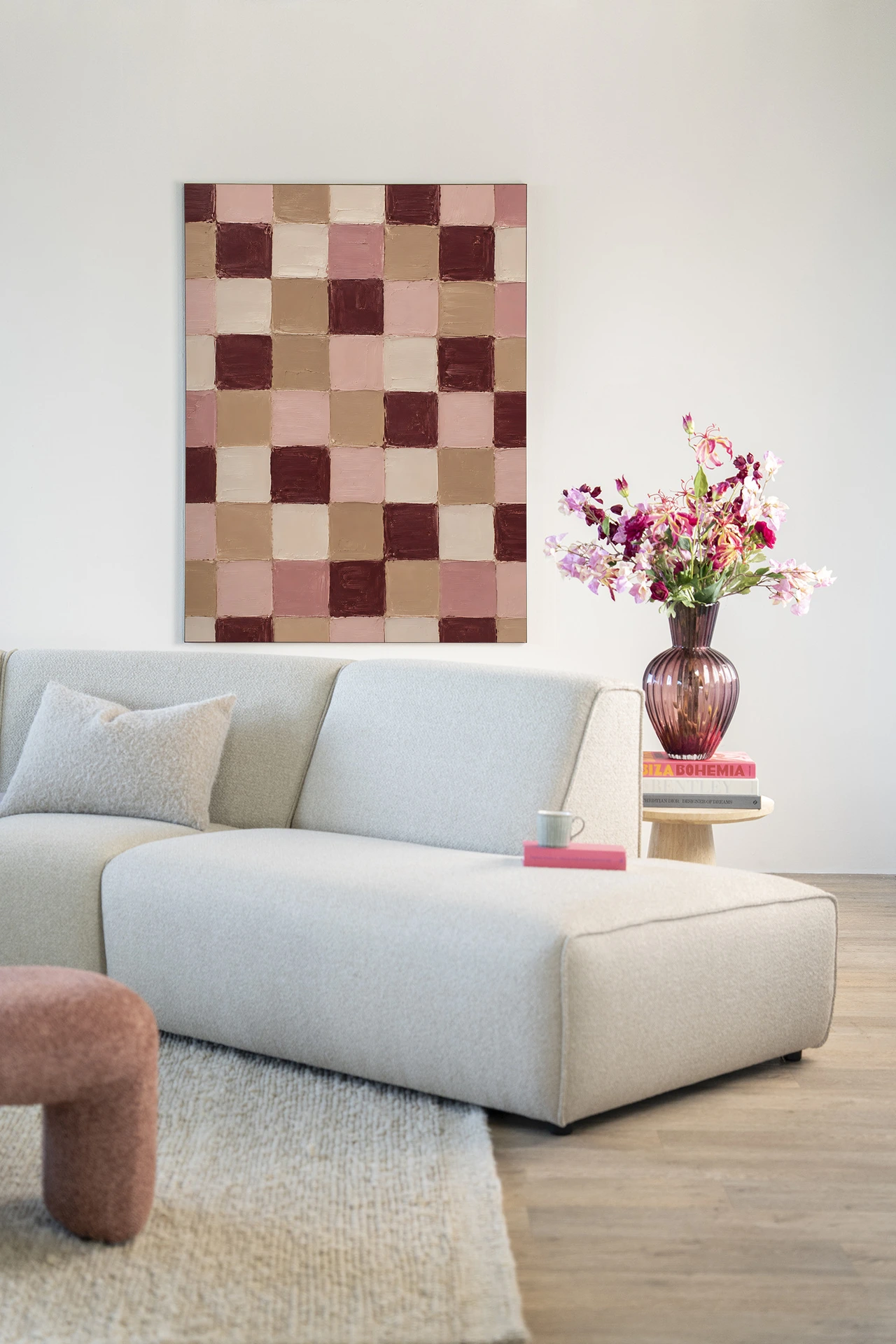 Wall Hanging Pink Blocks - Urban Cotton