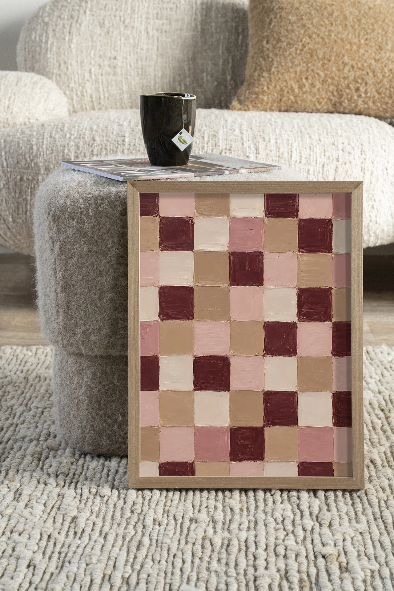 Wall Hanging Pink Blocks - Urban Cotton