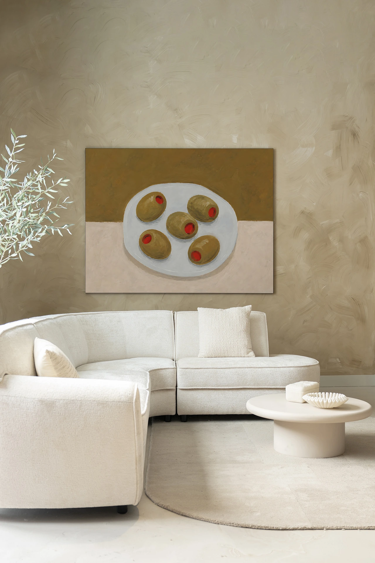 Wall Hanging Olives On A Plate - Urban Cotton