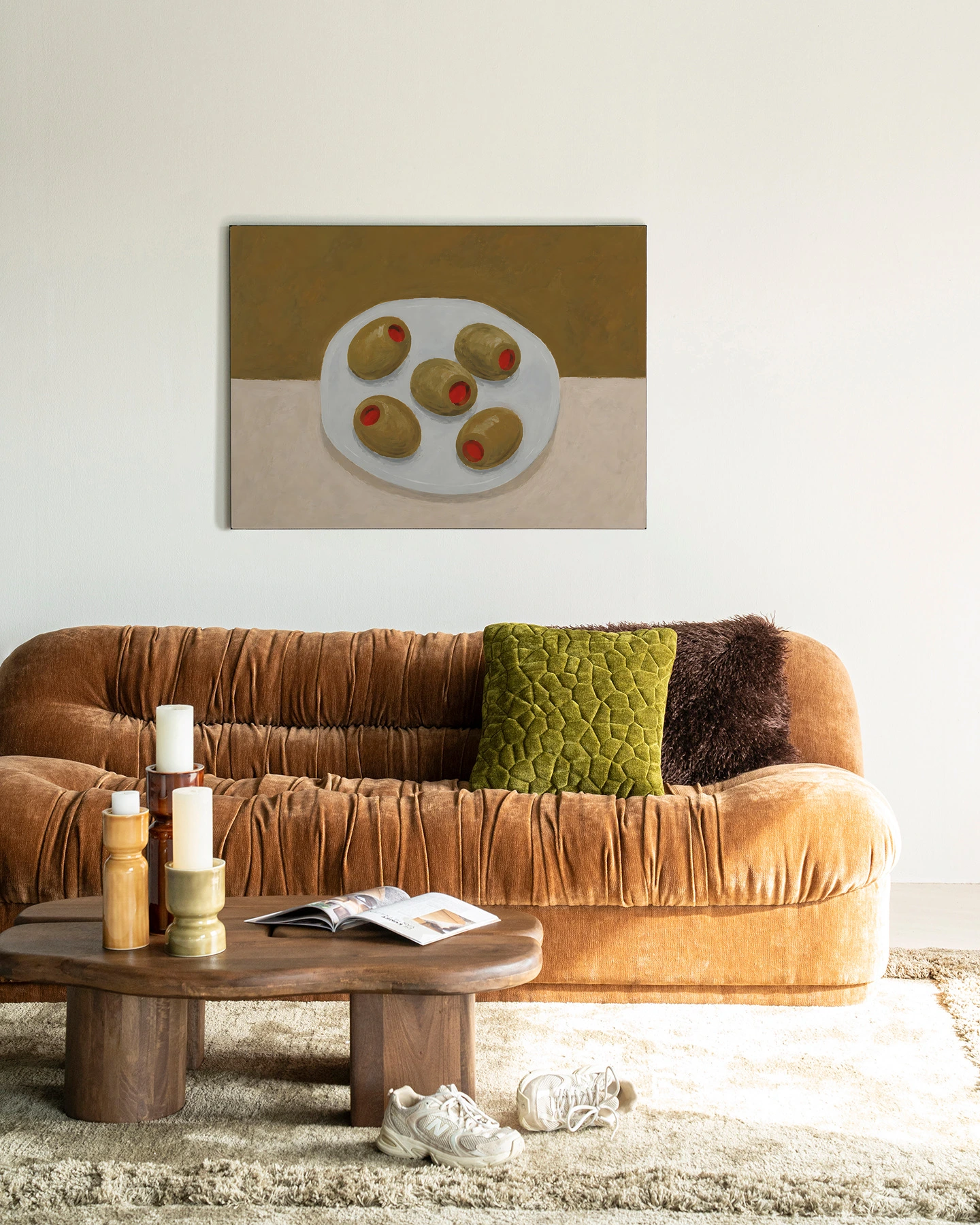 Wall Hanging Olives On A Plate - Urban Cotton