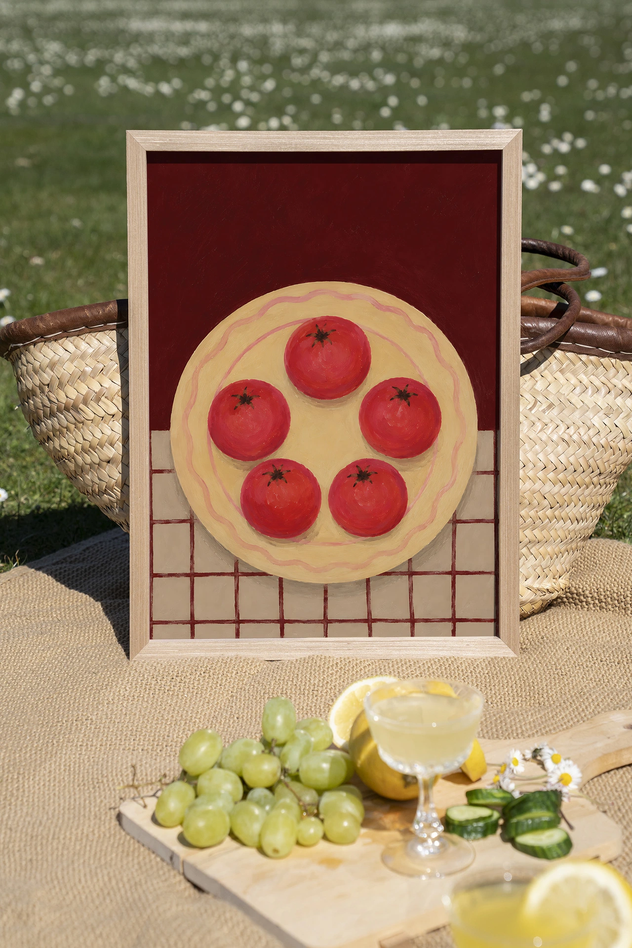Wandtuch Tomatos On A Plate - Urban Cotton