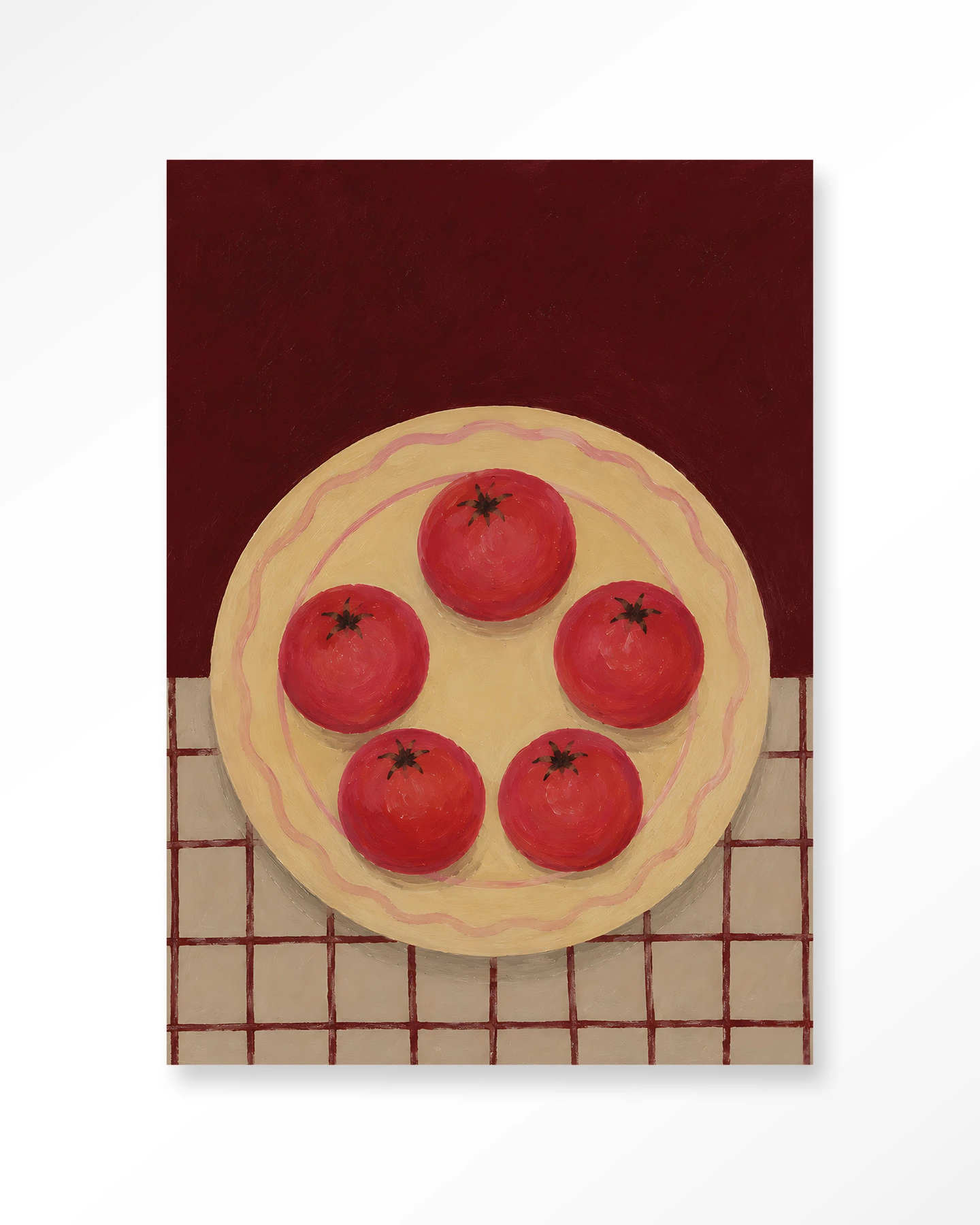 Wandtuch Tomatos On A Plate - Urban Cotton - Urban Cotton