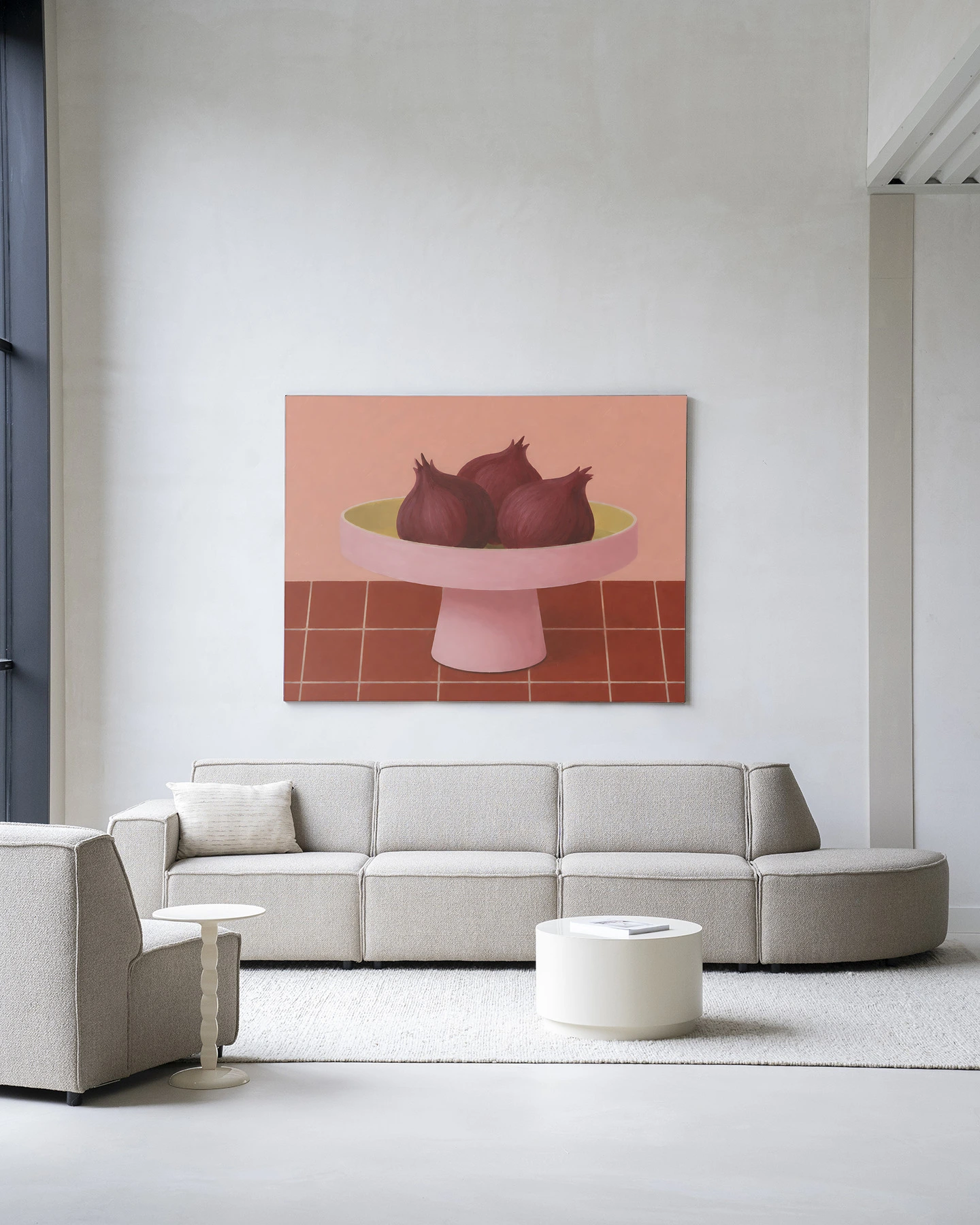 Wall Hanging Onions In A Bowl - Urban Cotton
