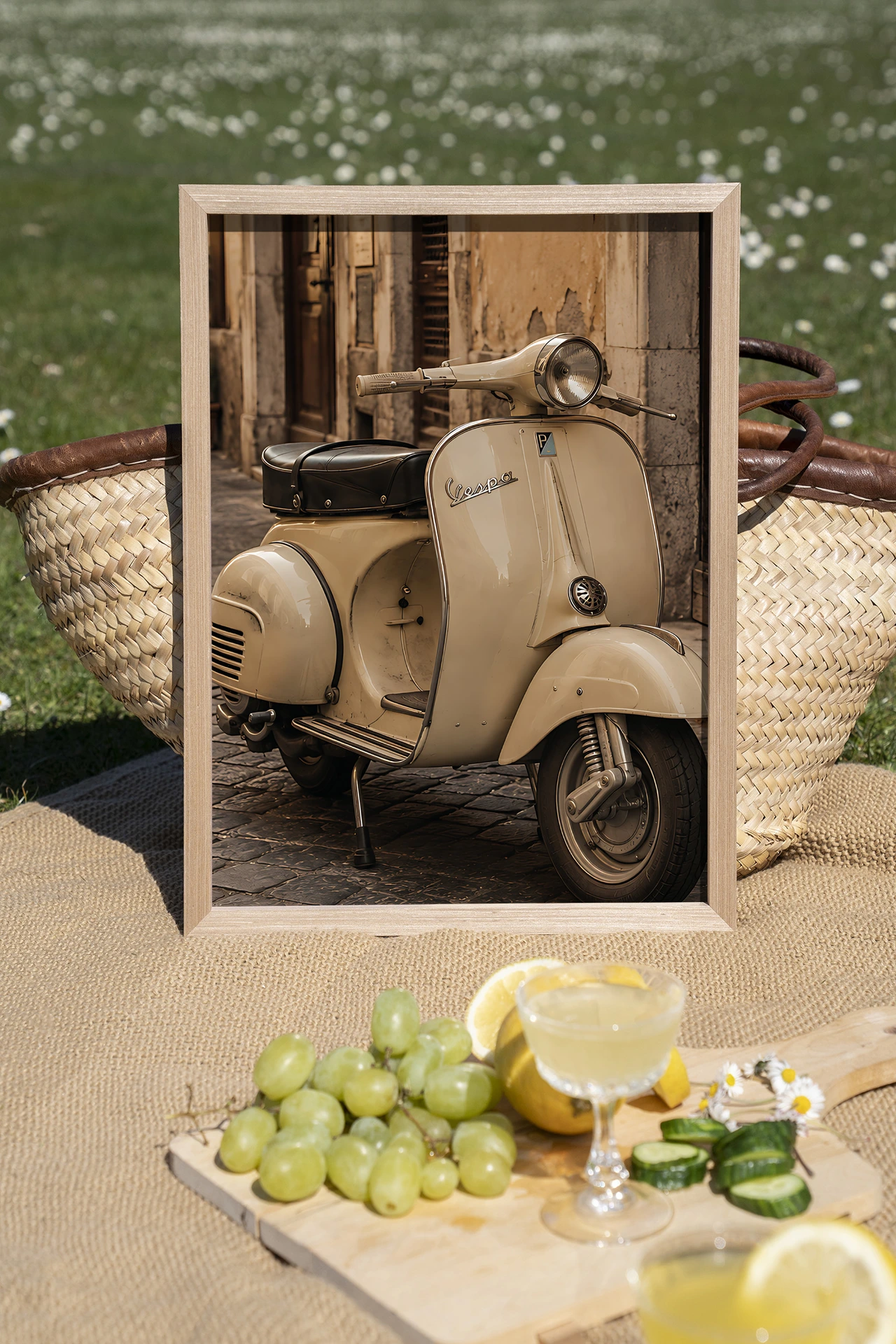 Wall Hanging Vespa Crema - Urban Cotton