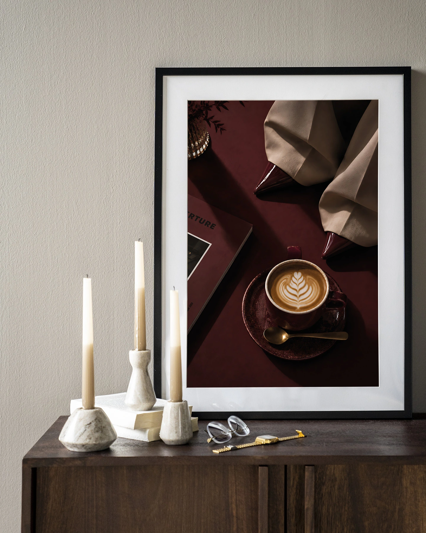 Wandtuch Coffee Time Red - Urban Cotton