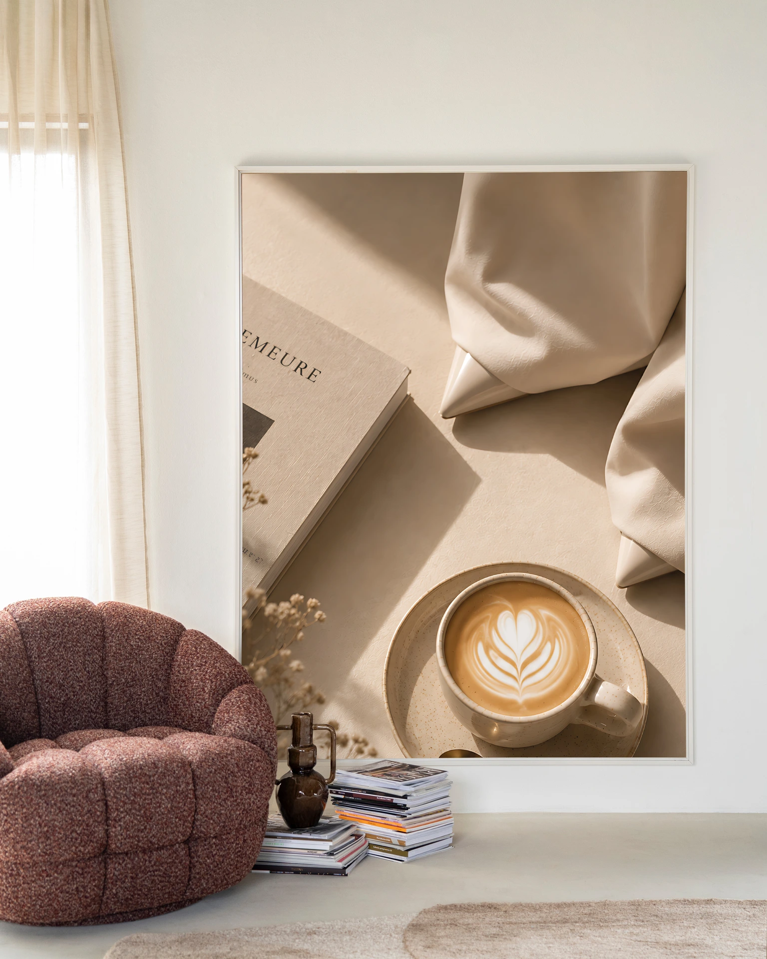 Wandtuch Coffee Time Creme - Urban Cotton