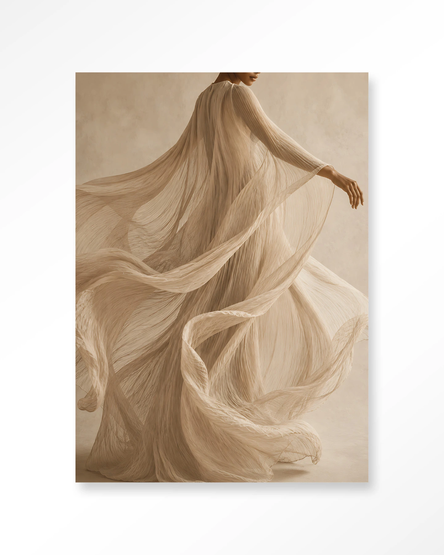 Wandtuch Flowing Beige - Urban Cotton - Urban Cotton