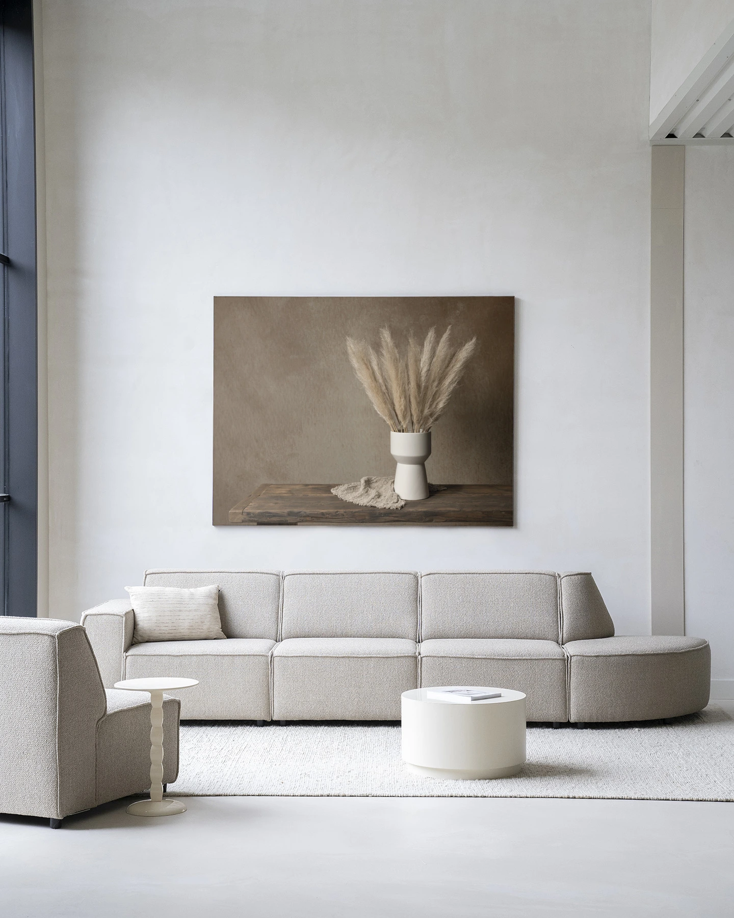 Wandtuch Natural Pampas Plumes - Urban Cotton