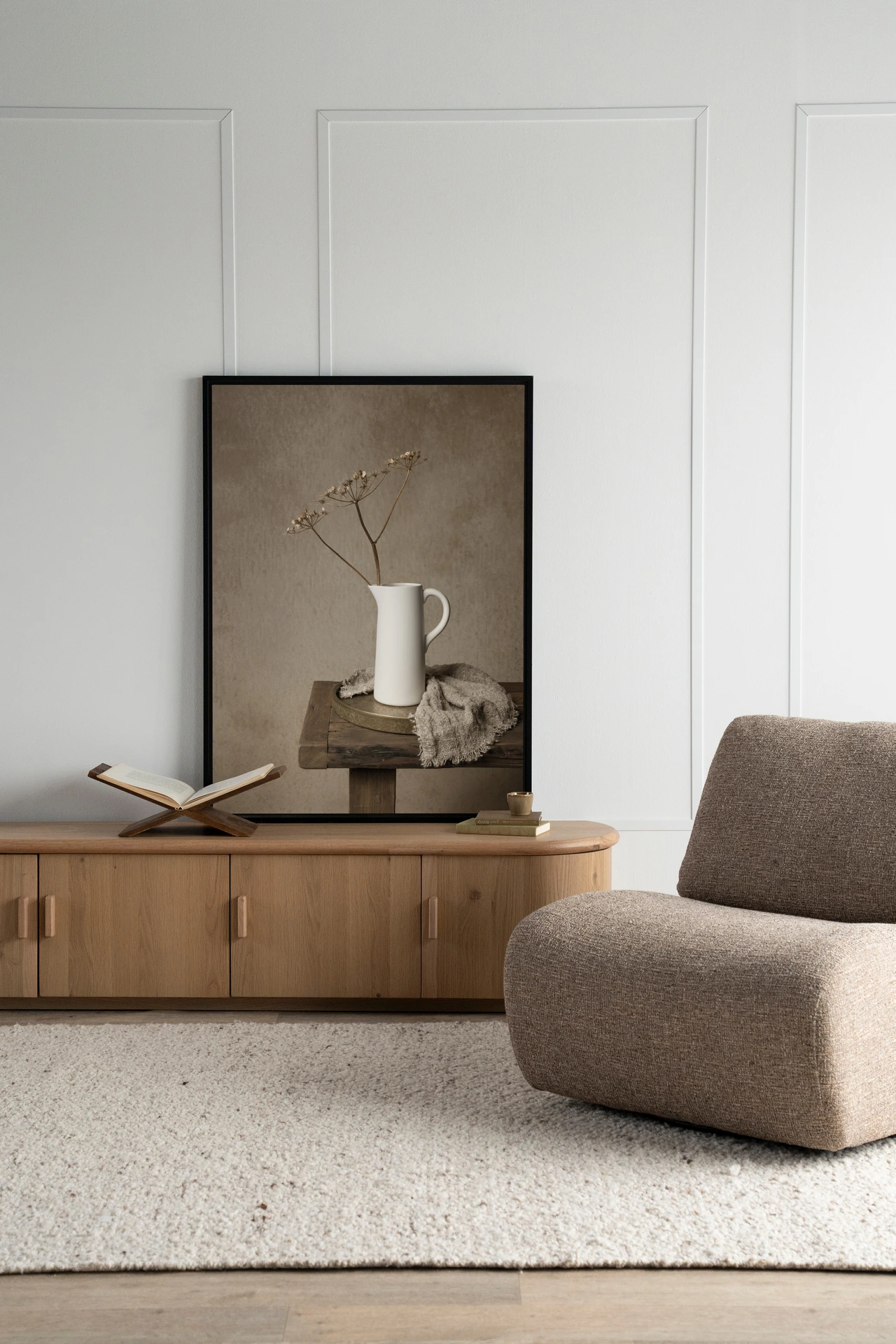 Wandtuch Dried Botanical Elegance - Urban Cotton