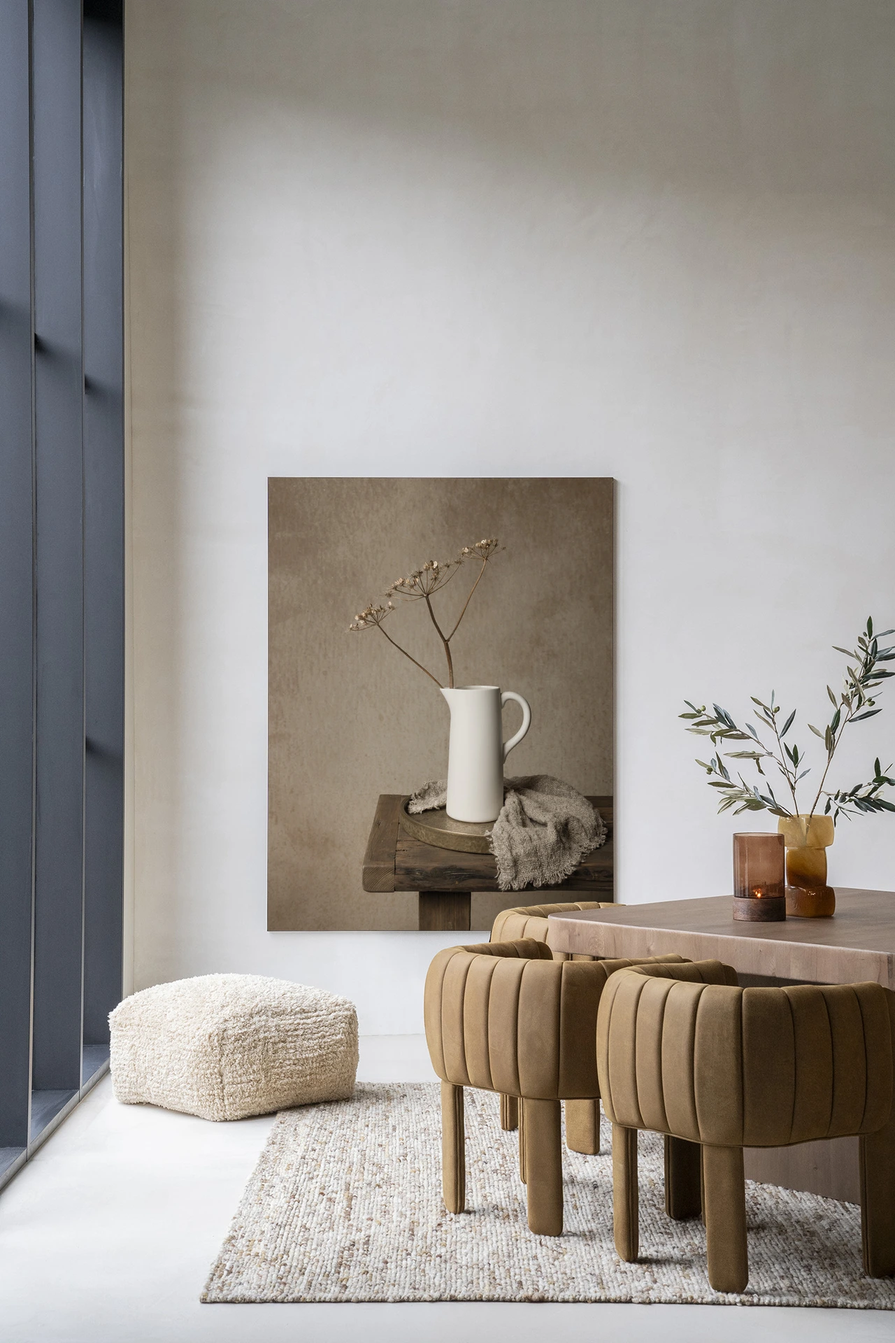 Wandtuch Dried Botanical Elegance - Urban Cotton