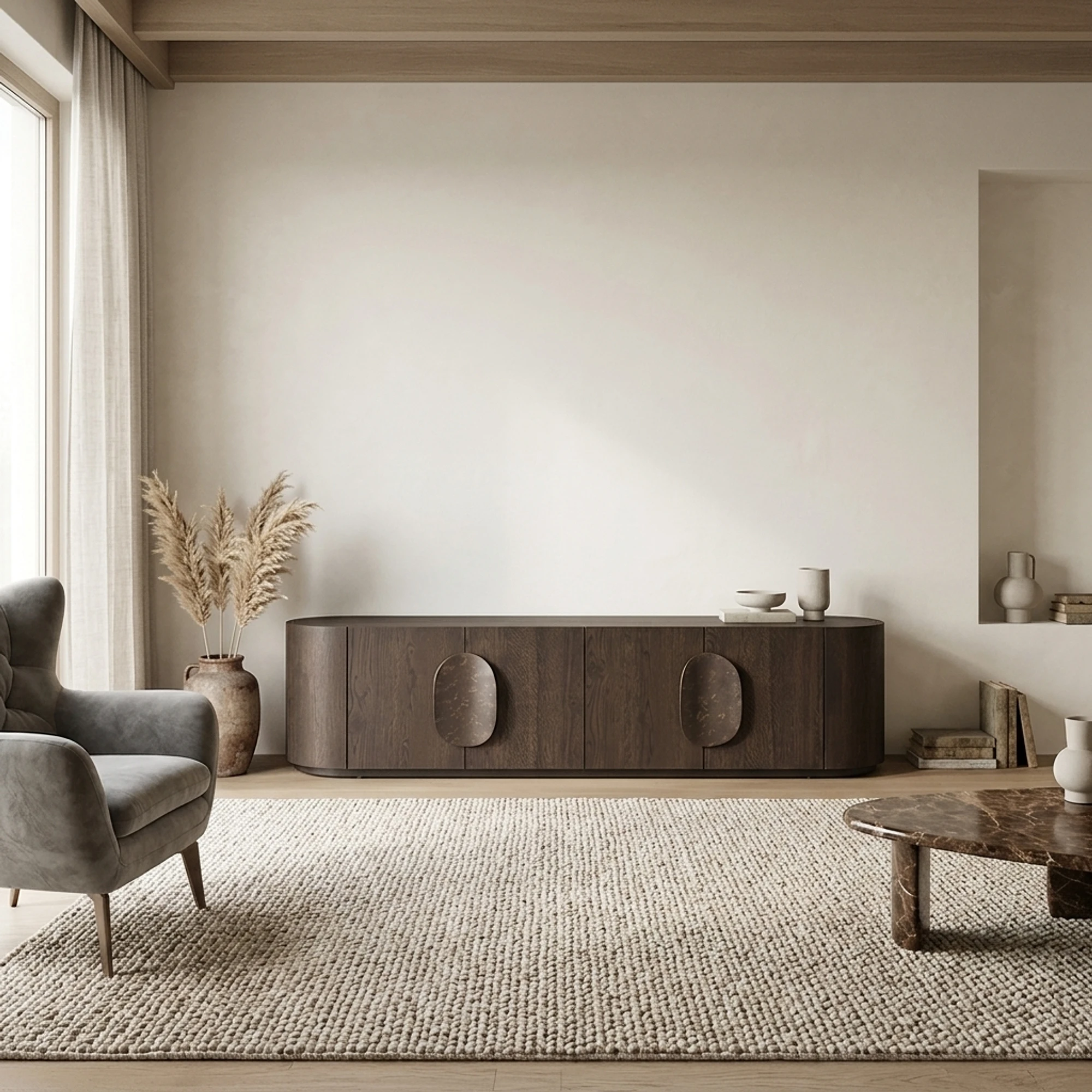 Allure TV unit dark brown 210 cm - Tower Living