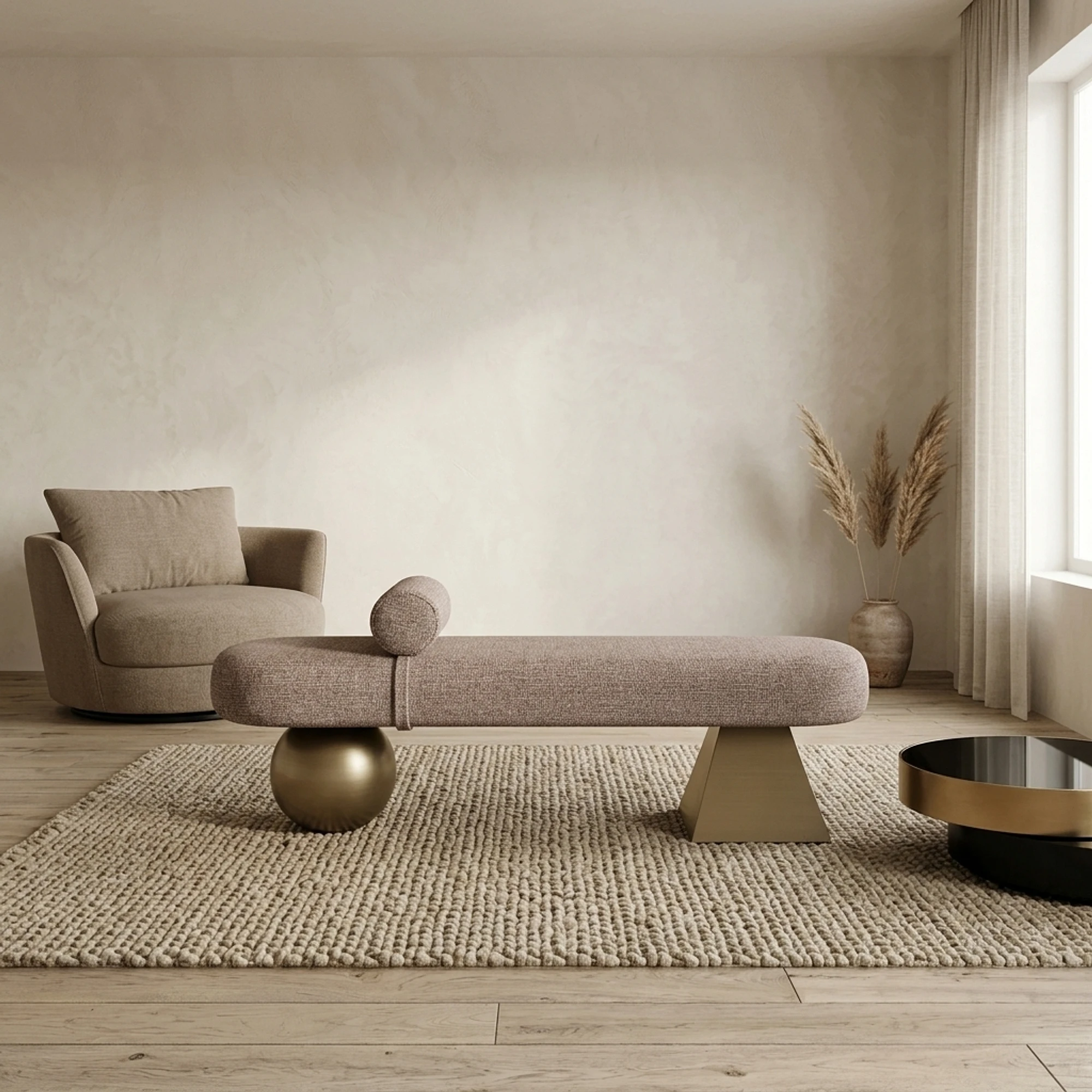 Sofa Alexander Jones brown tweed flame retardant (Geneva) - Richmond Interiors