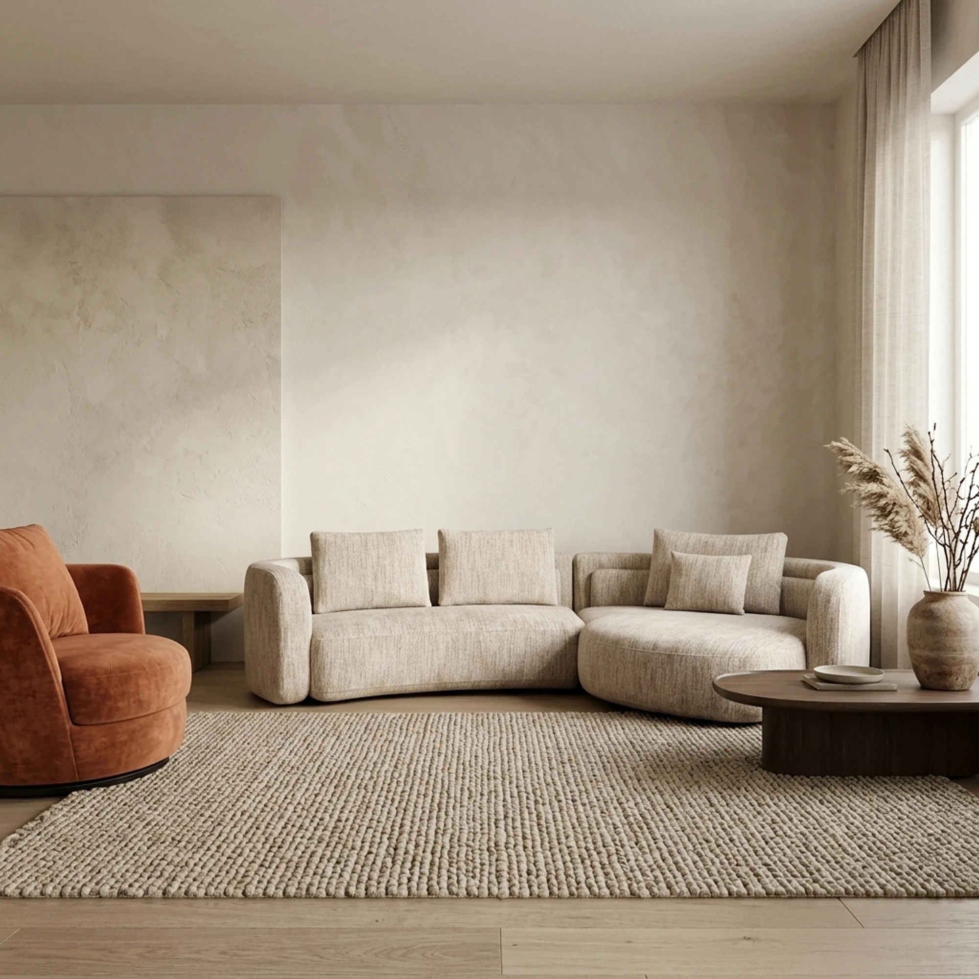 Sofa Angusto natural softweave lounge rechts - Richmond Interiors
