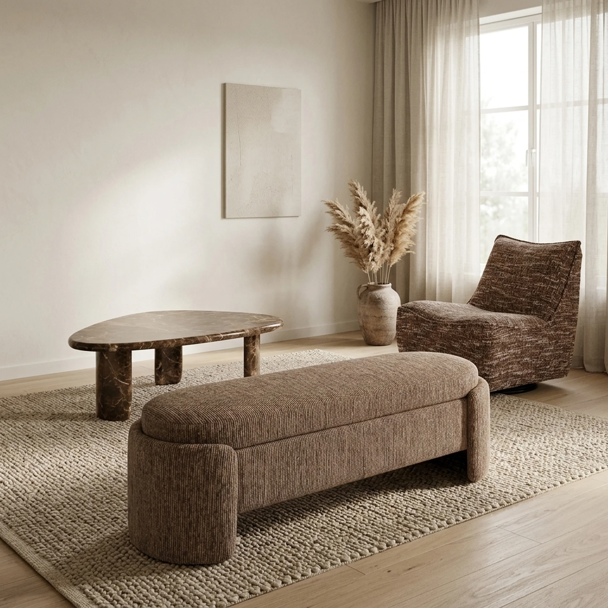 Bank Cupid mocca linear with storage - Richmond Interiors