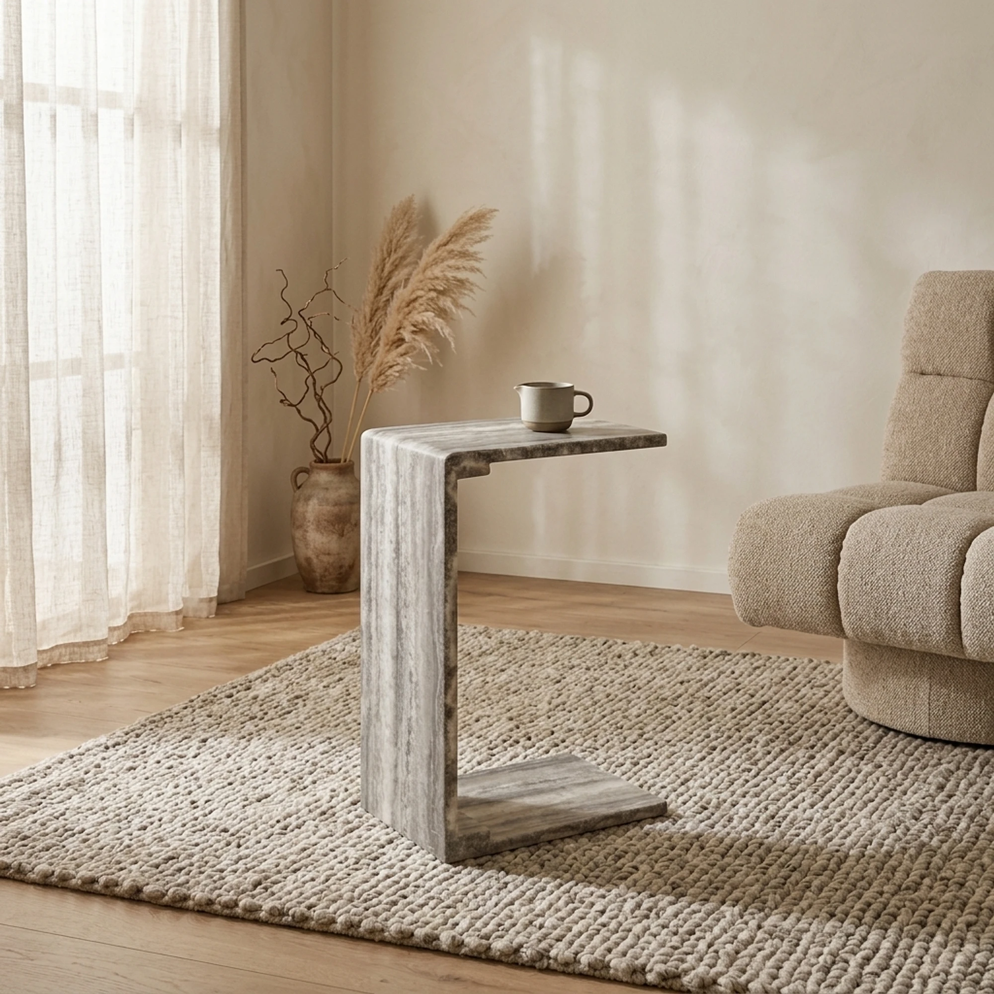 Sofa side table Dulce grey - Richmond Interiors