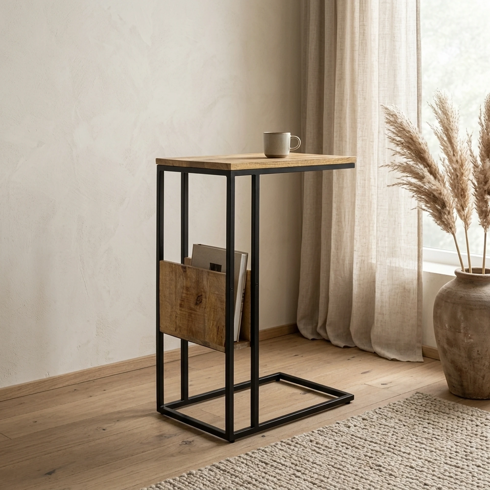 Sofatisch mit Regal - Benoa