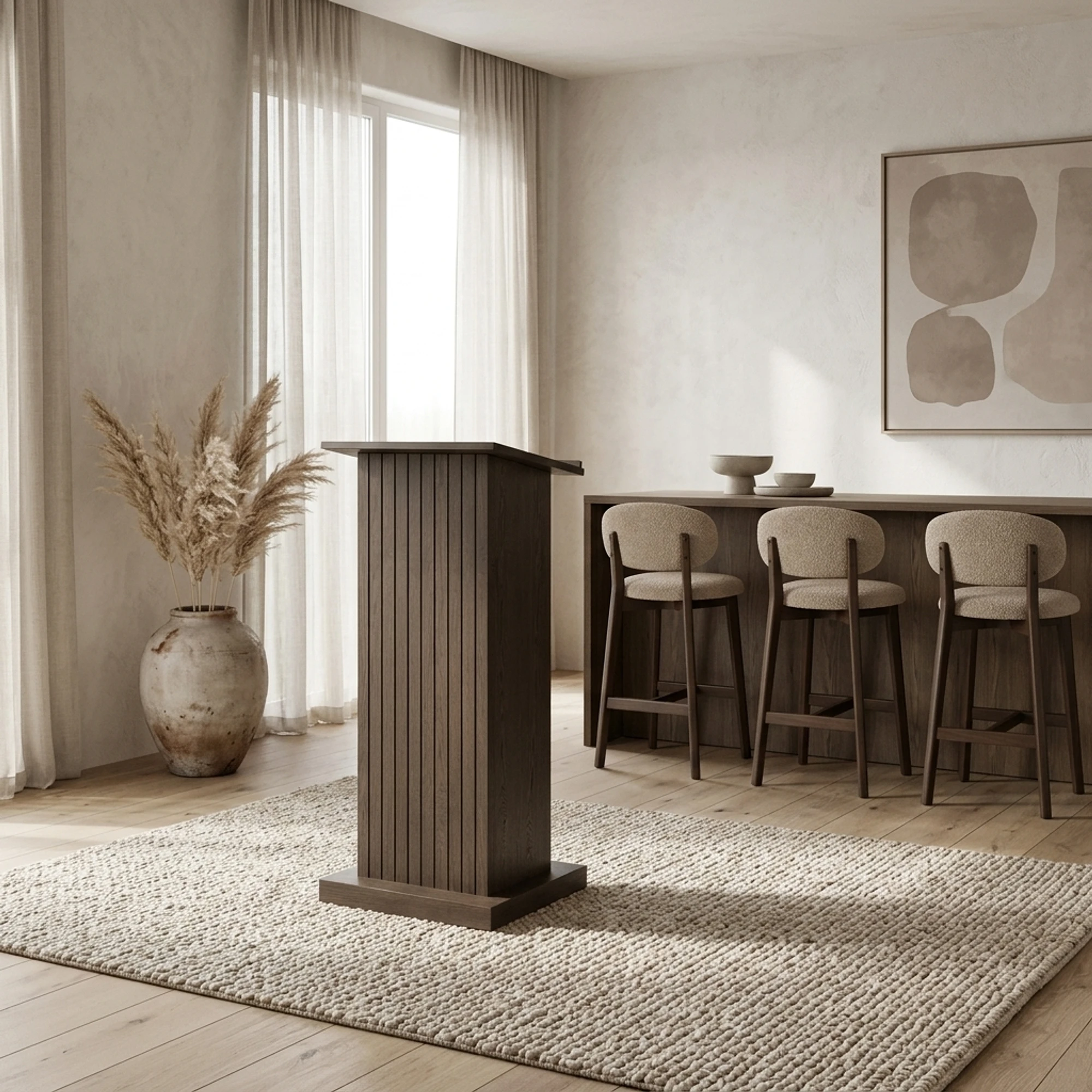 Ritz Bar Table brown conference table - Richmond Interiors