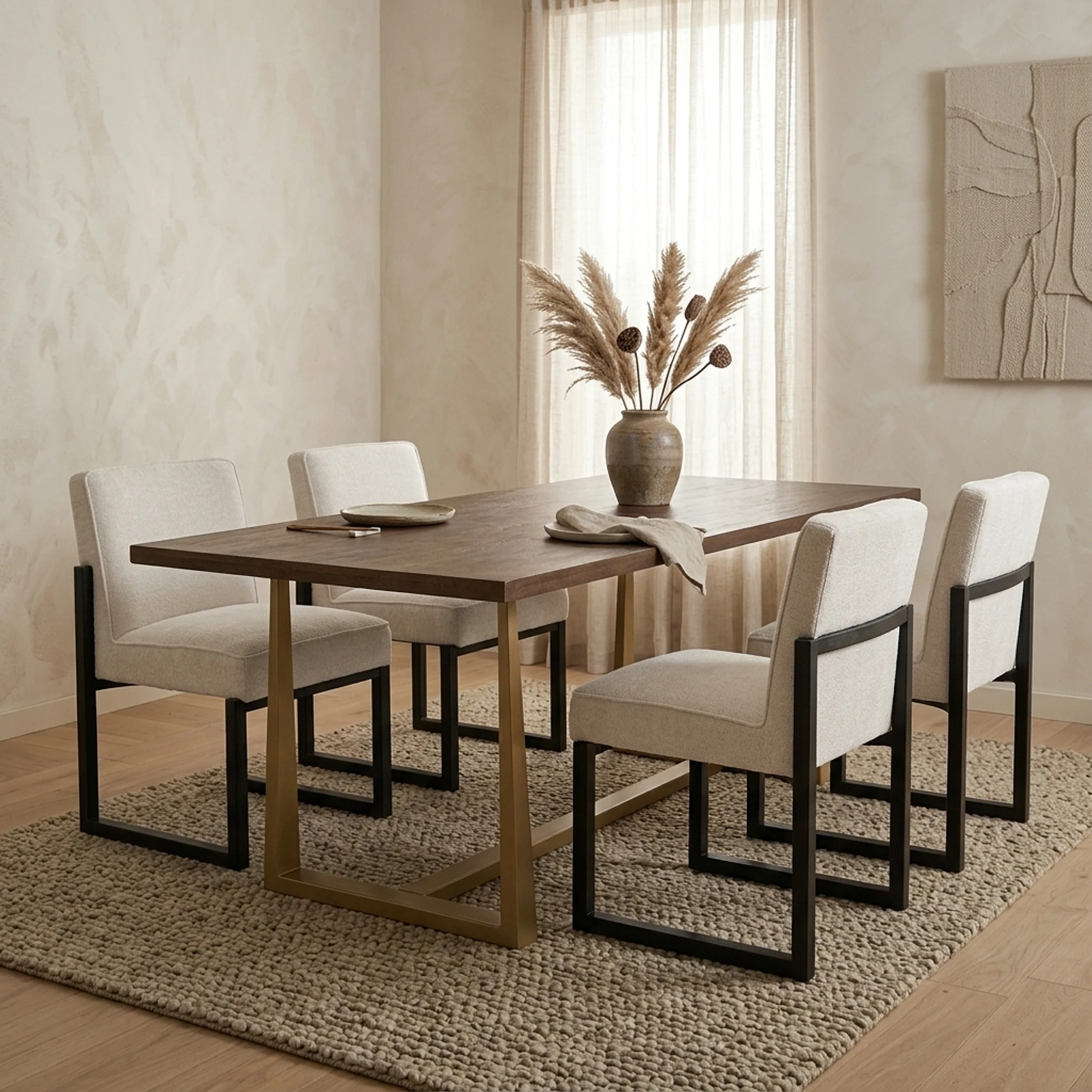 Belvedere dining table brown rectangular - Tower Living