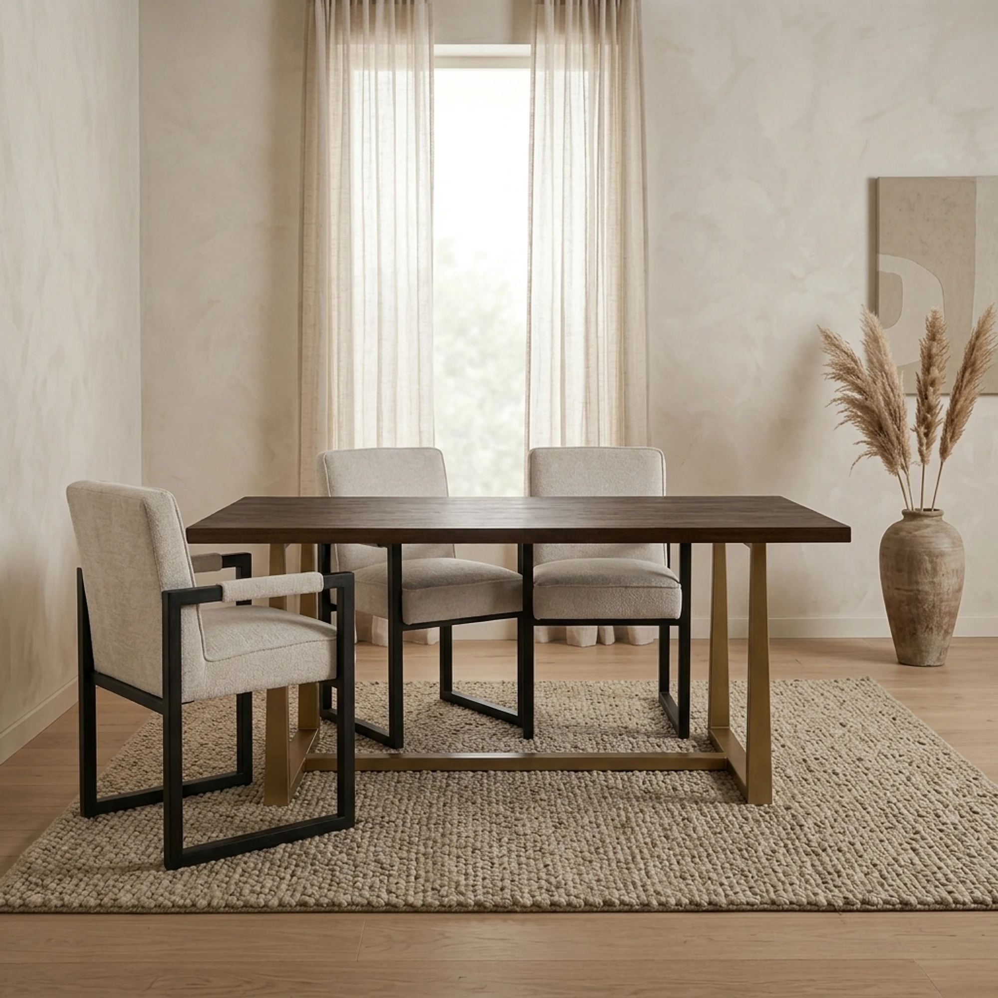 Belvedere Dining Table brown rectangular 240 cm - Tower Living