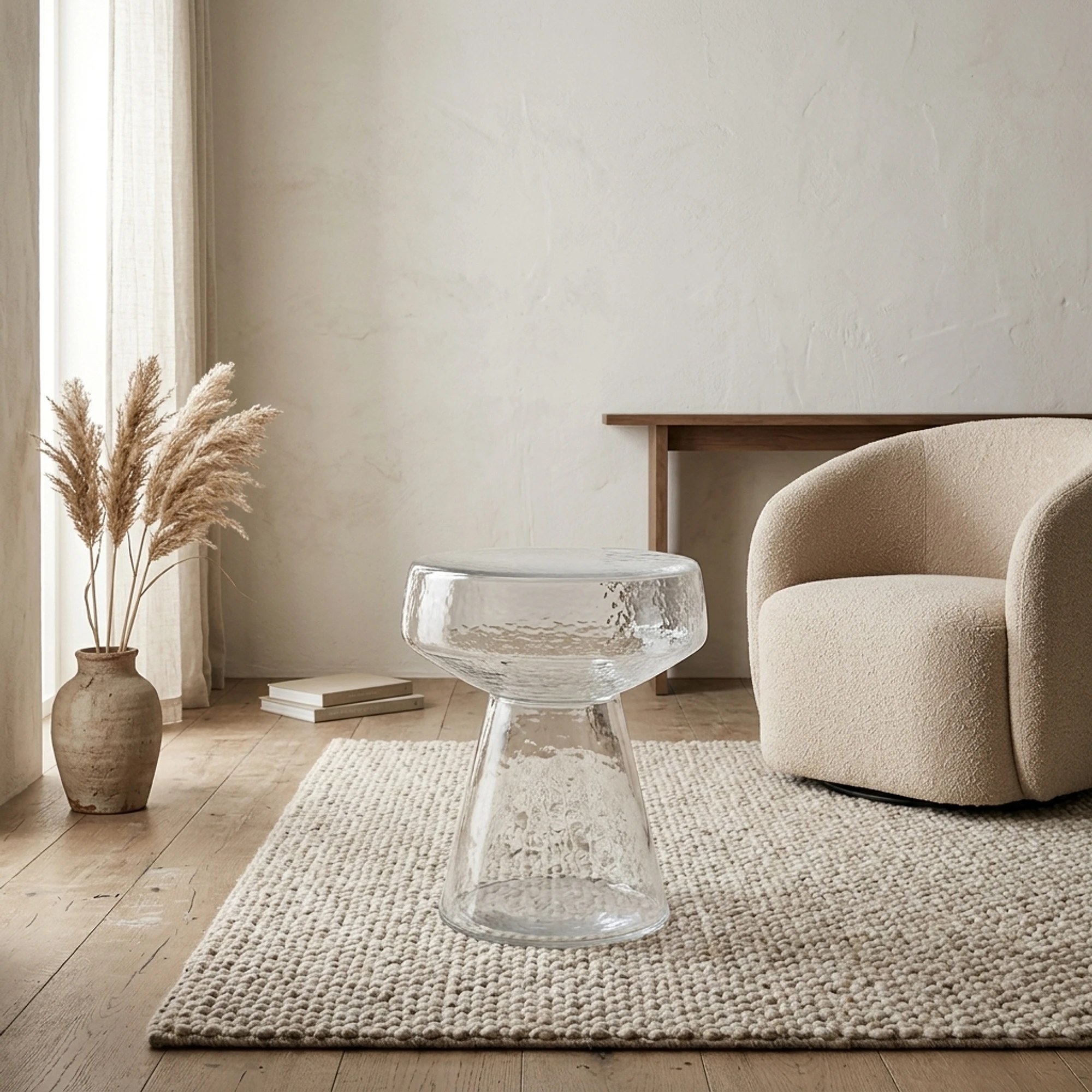 Side Table Bo Clear 37cm - Brix