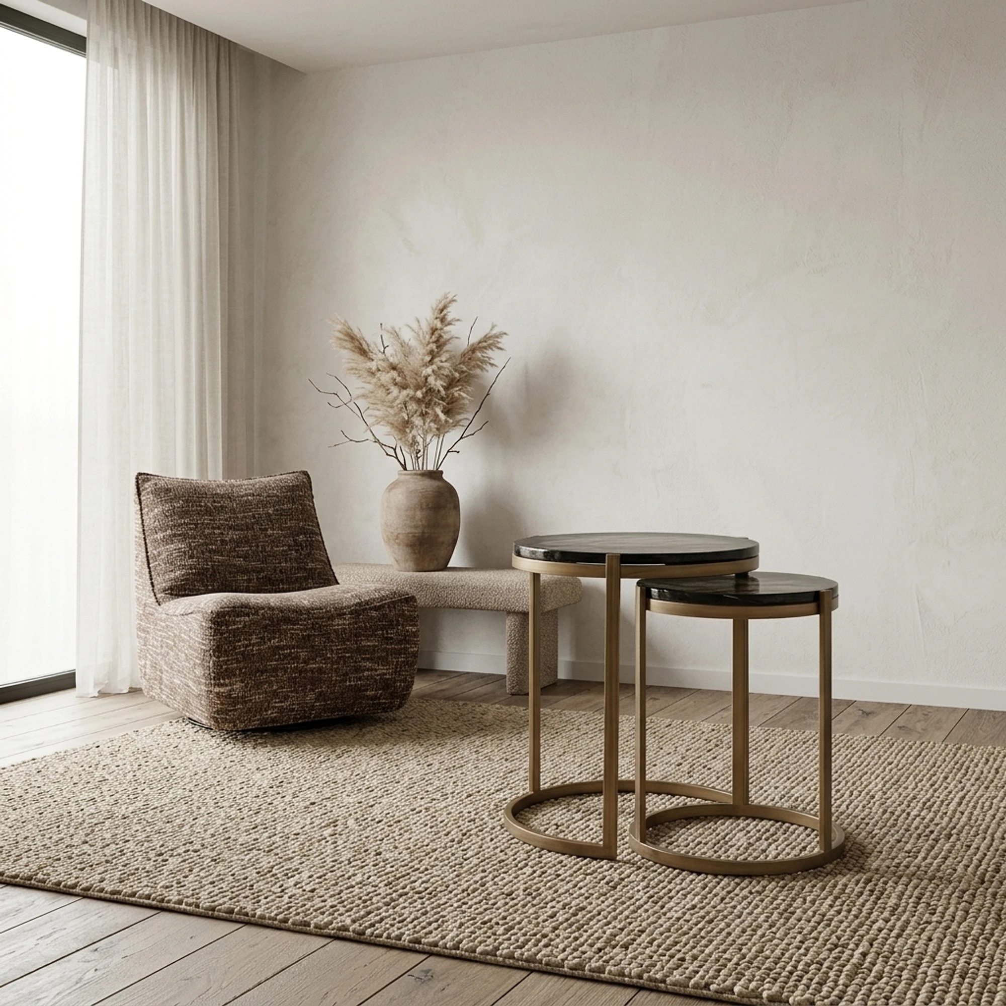 Beistelltisch Cleo gold (Set aus 2) - Richmond Interiors
