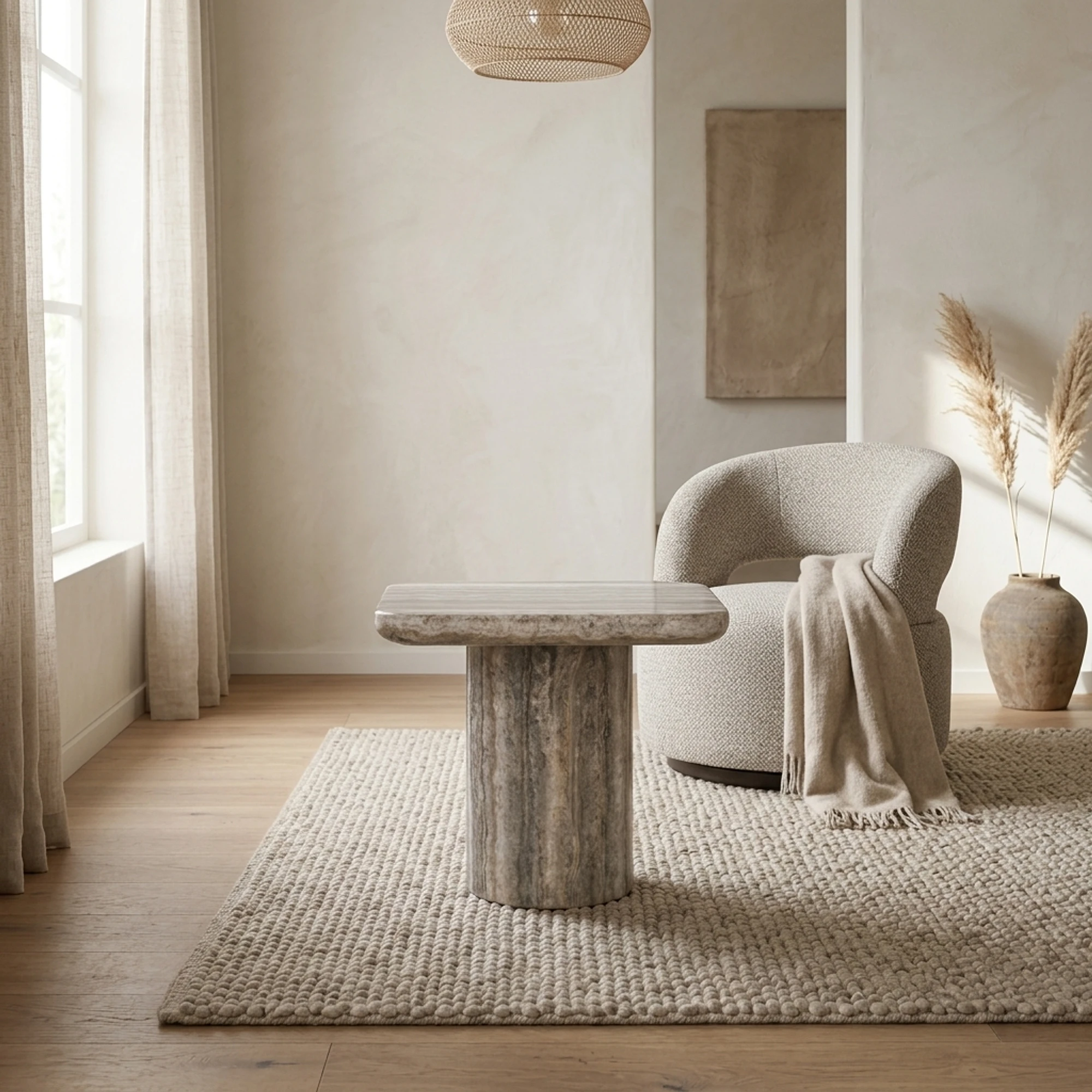 Side Table Dulce grey (denizly) - Richmond Interiors