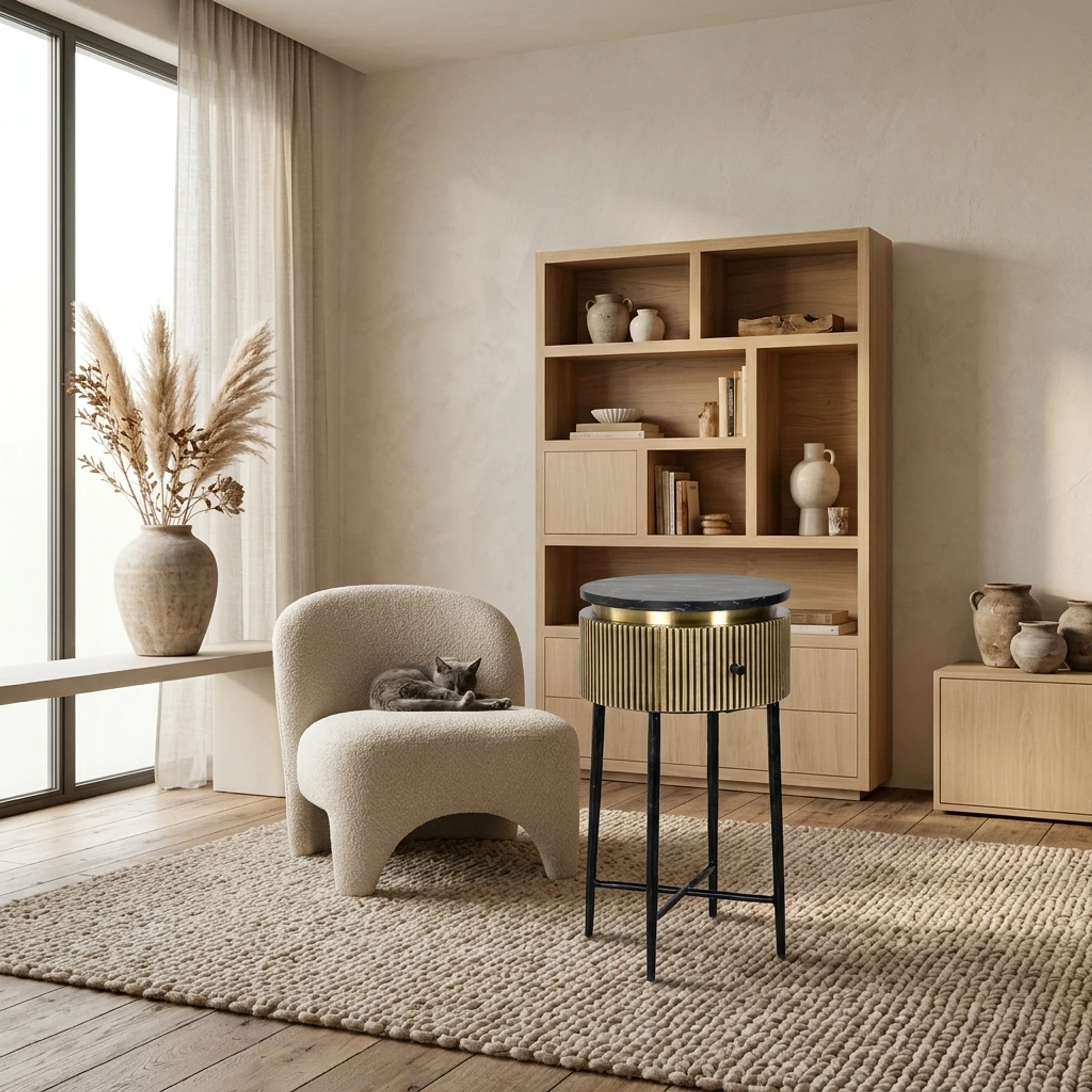 Side table Ironville gold - Richmond Interiors